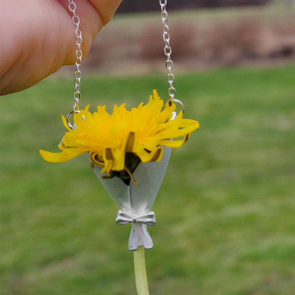 Dried Flower Bulk - Artful Flower Vase Necklace Wearable DIY
