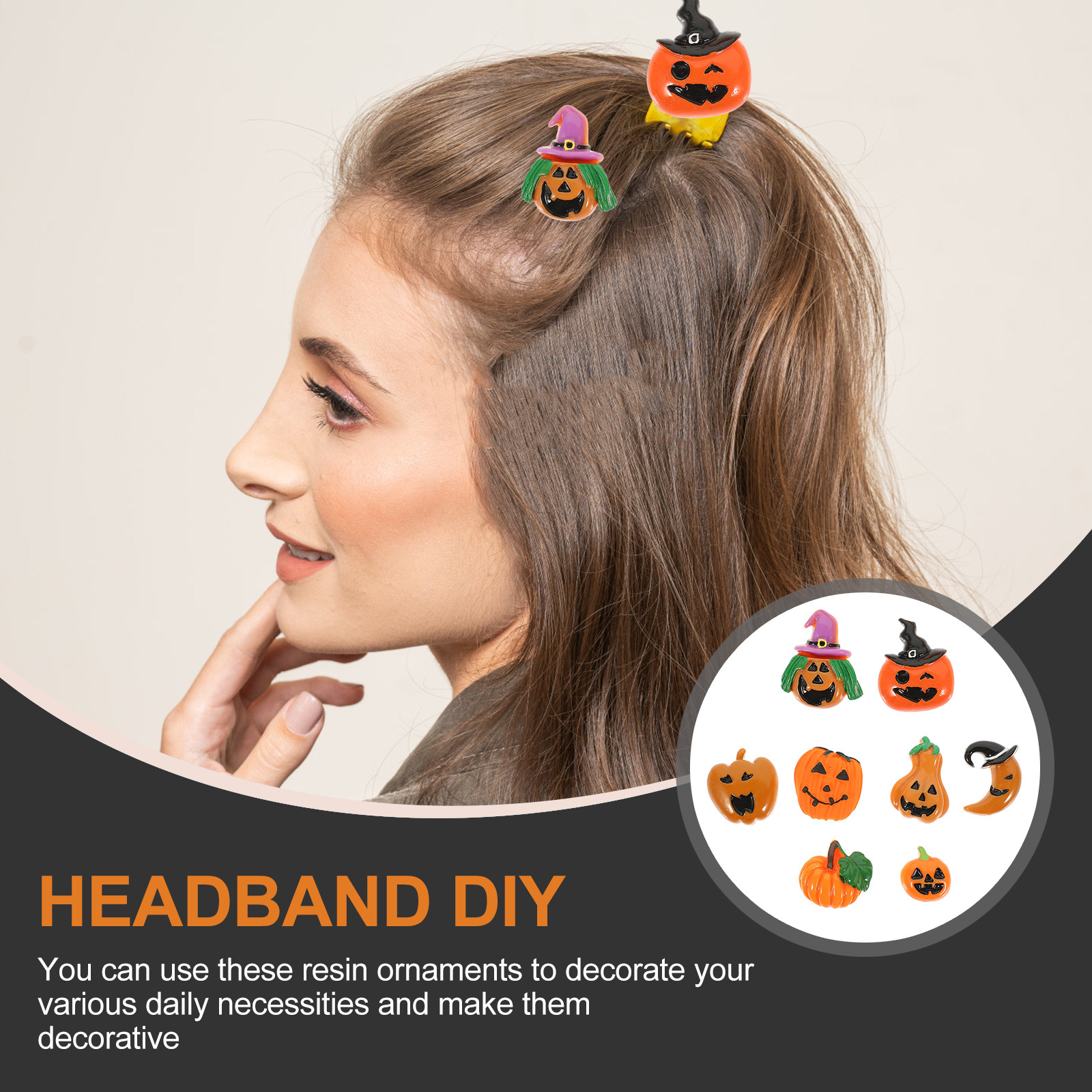 Resin Crafts Diy - 24Pcs Resin Halloween Pumpkin Charms Flatback