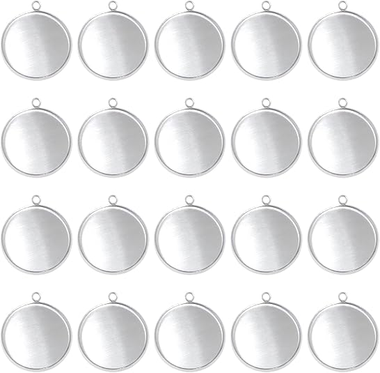 20 Pieces Stainless Steel Roun – Resin Crafts Diy recenzja i cena