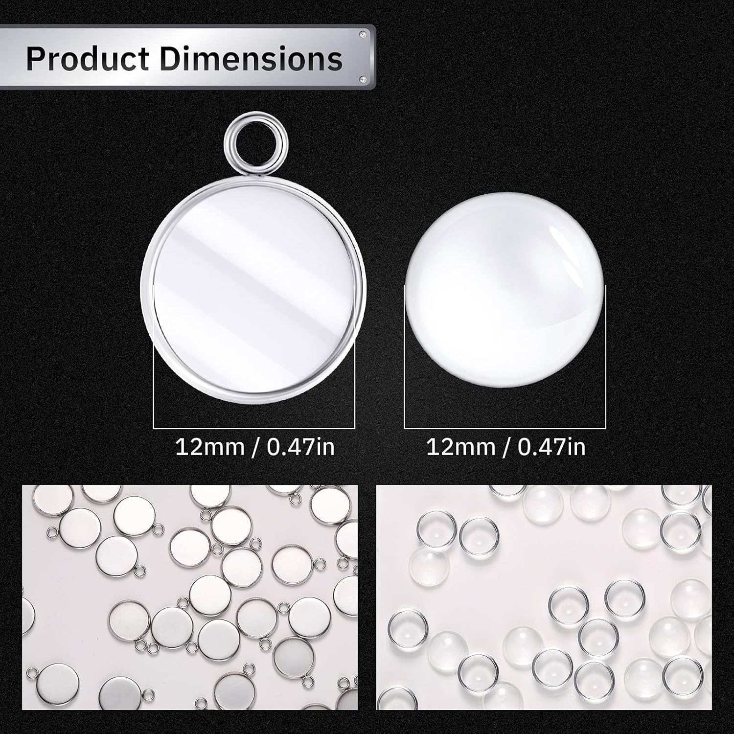 20 Pieces Stainless Steel Roun – Resin Crafts Diy recenzja i cena