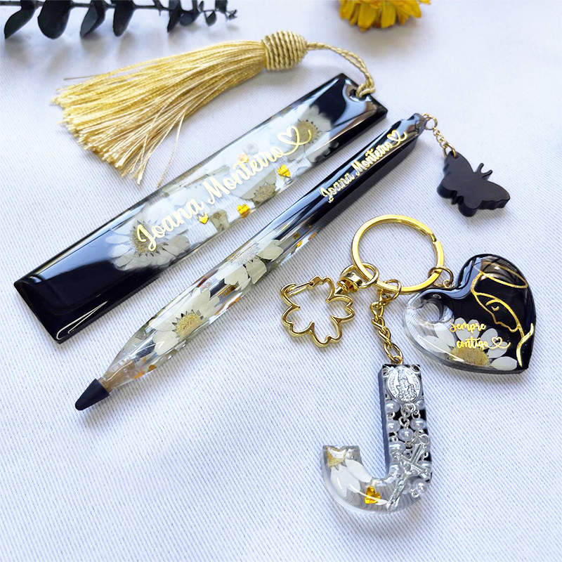 Transparent Pen and Bookmark S – Gold Foil Flakes recenzja i cena