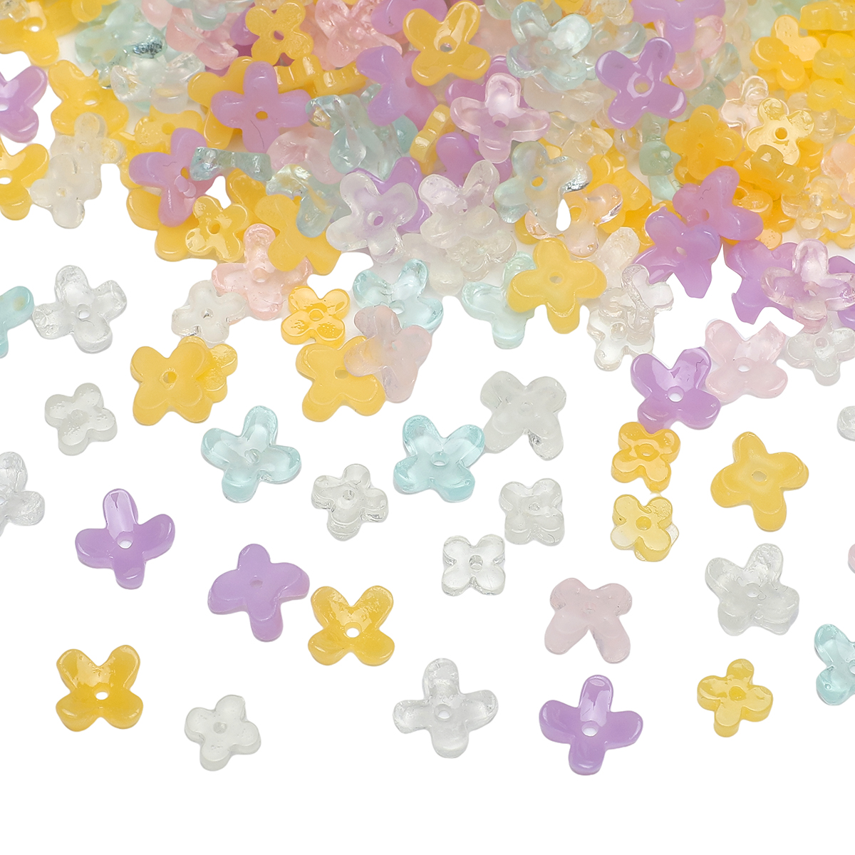 20pcs 5 7mm Resin 4 Petals Flo – Resin Craft Projects recenzja i cena