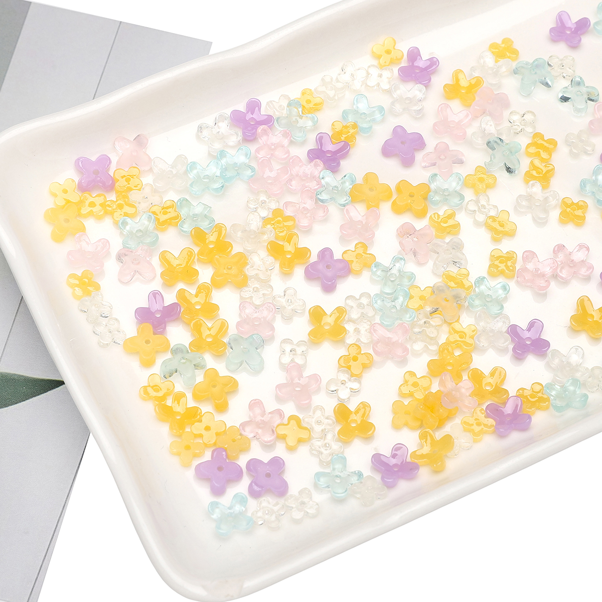 20pcs 5 7mm Resin 4 Petals Flo – Resin Craft Projects recenzja i cena