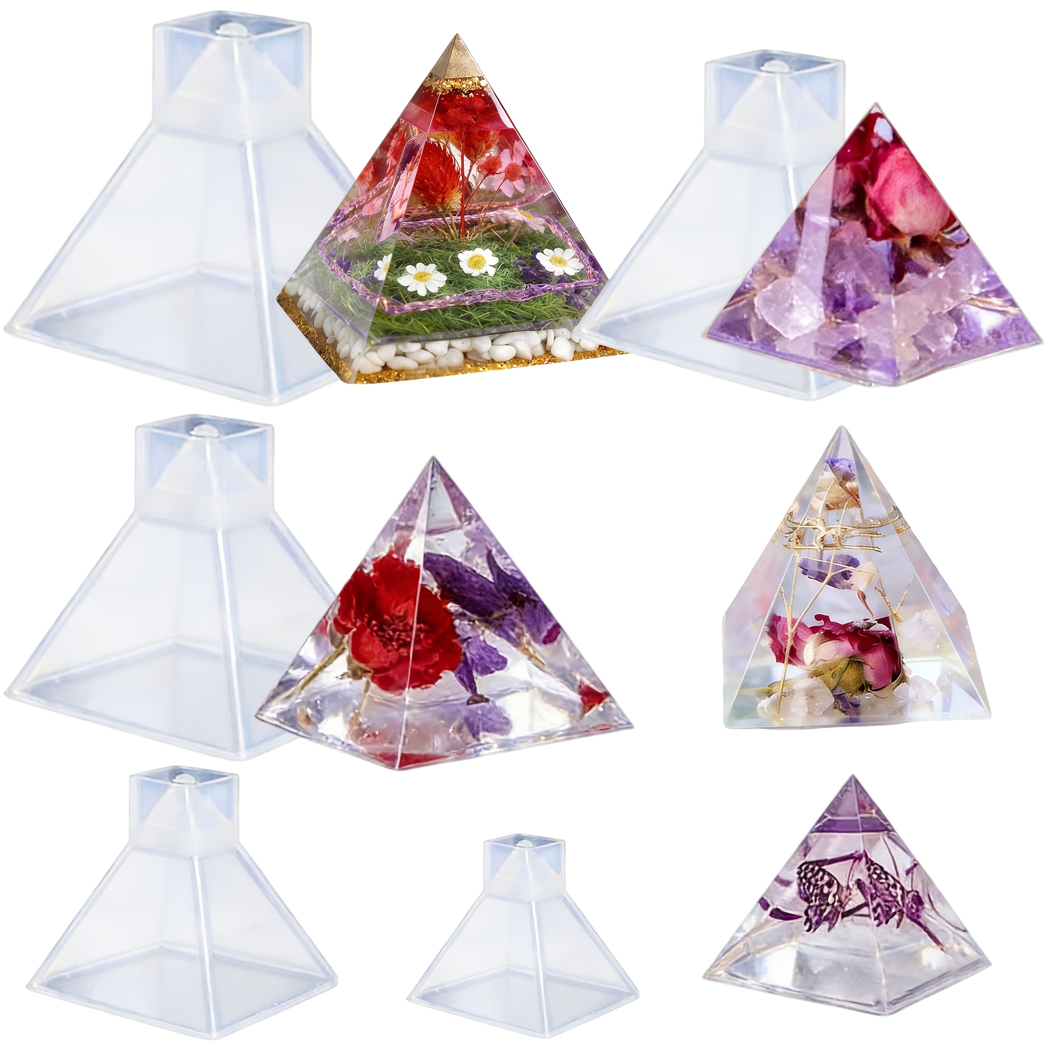 5pc- Pyramid resin molds of va – Resin Jewelry Kit recenzja i cena