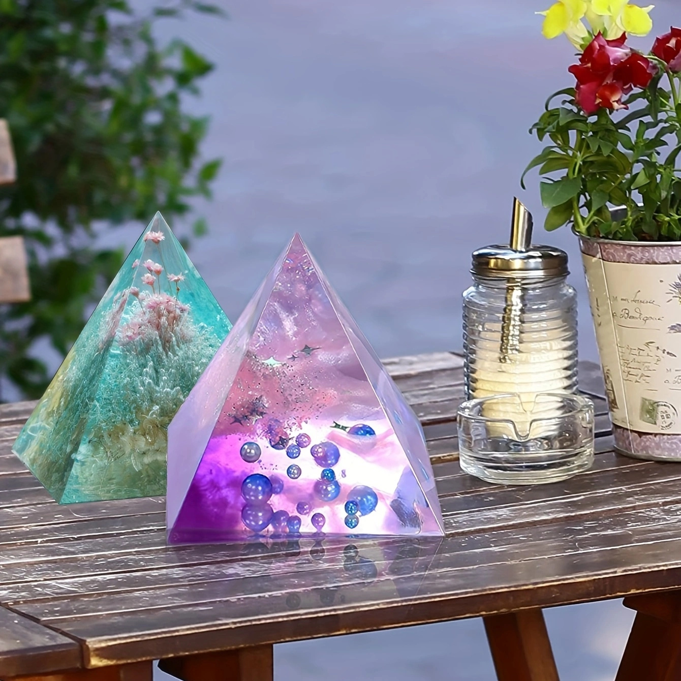 5pc- Pyramid resin molds of va – Resin Jewelry Kit recenzja i cena