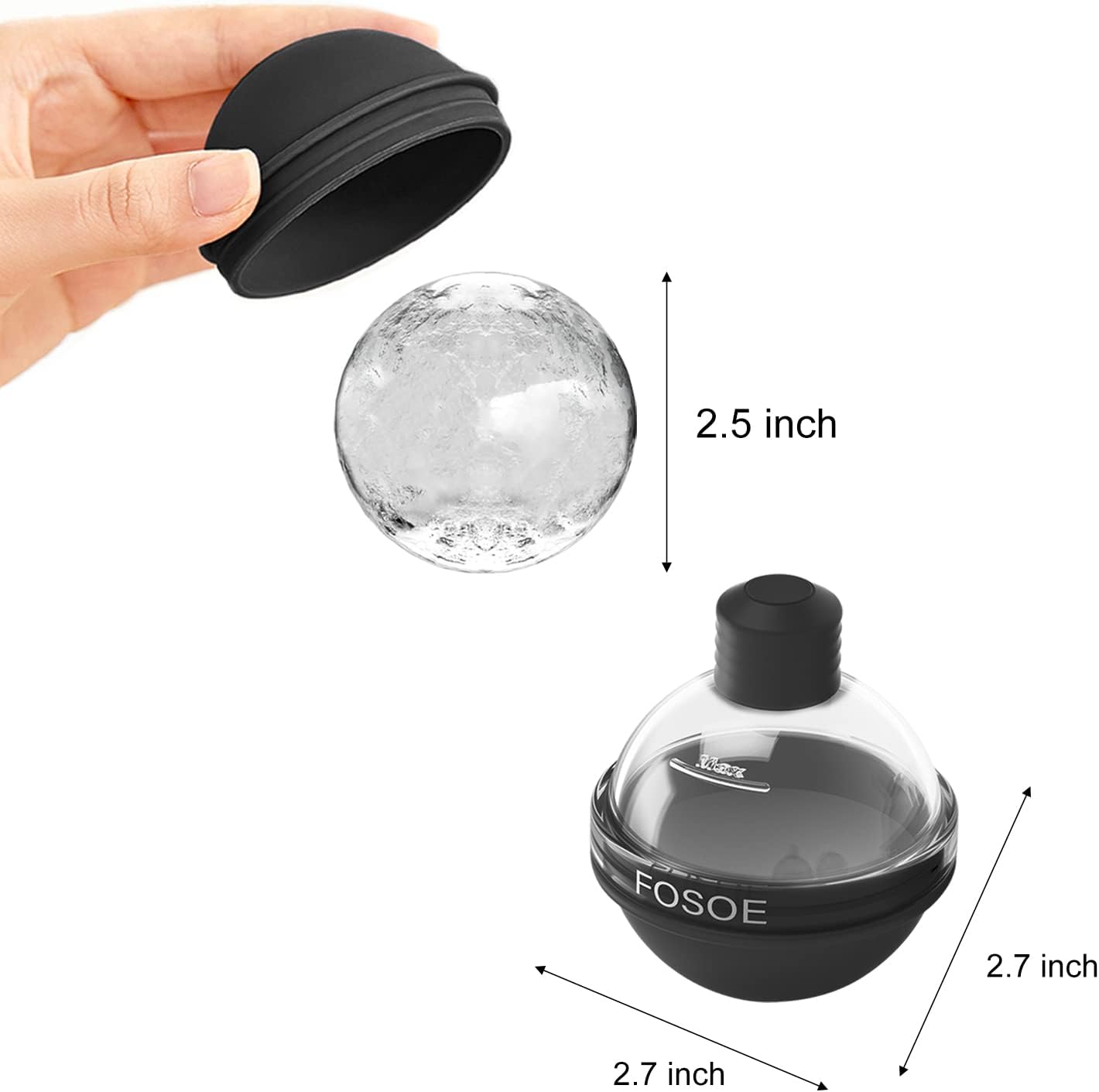 Silicone Ice Ball Molds for Wh – Coaster Mold Round recenzja i cena