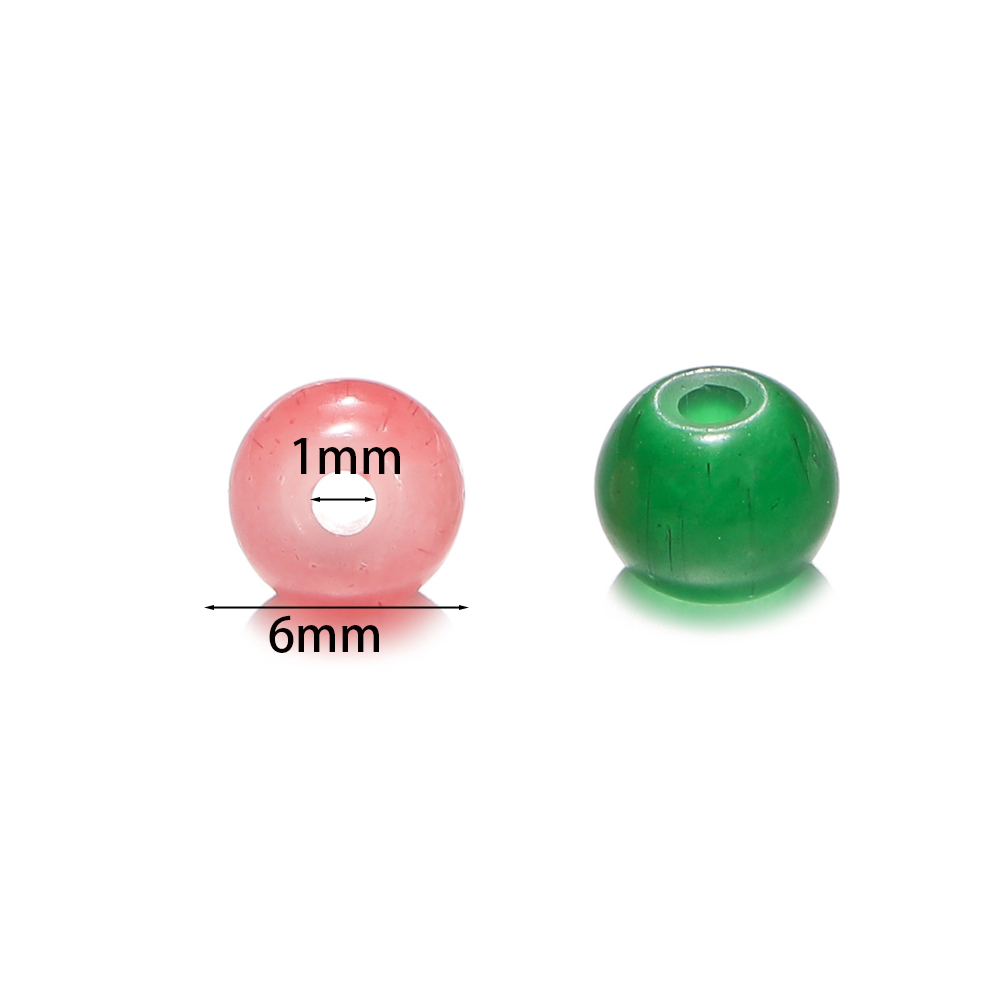 30/50pcs 6mm Glass Round Beads – Resin Craft Material recenzja i cena