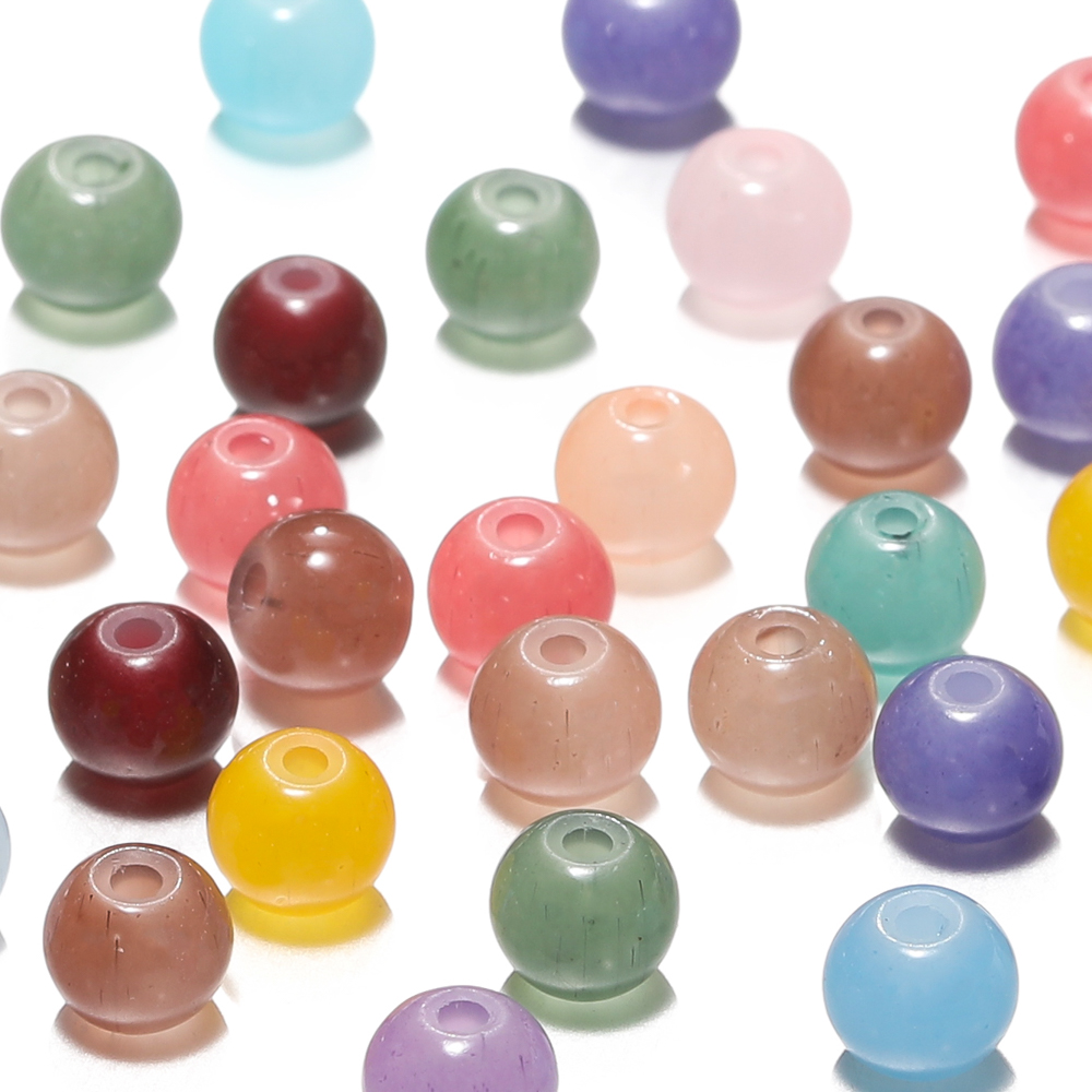 30/50pcs 6mm Glass Round Beads – Resin Craft Material recenzja i cena