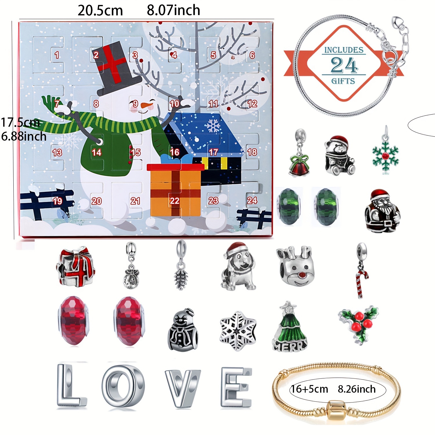 Snowman Christmas Advent Calen – Resin Jewelry Kit recenzja i cena