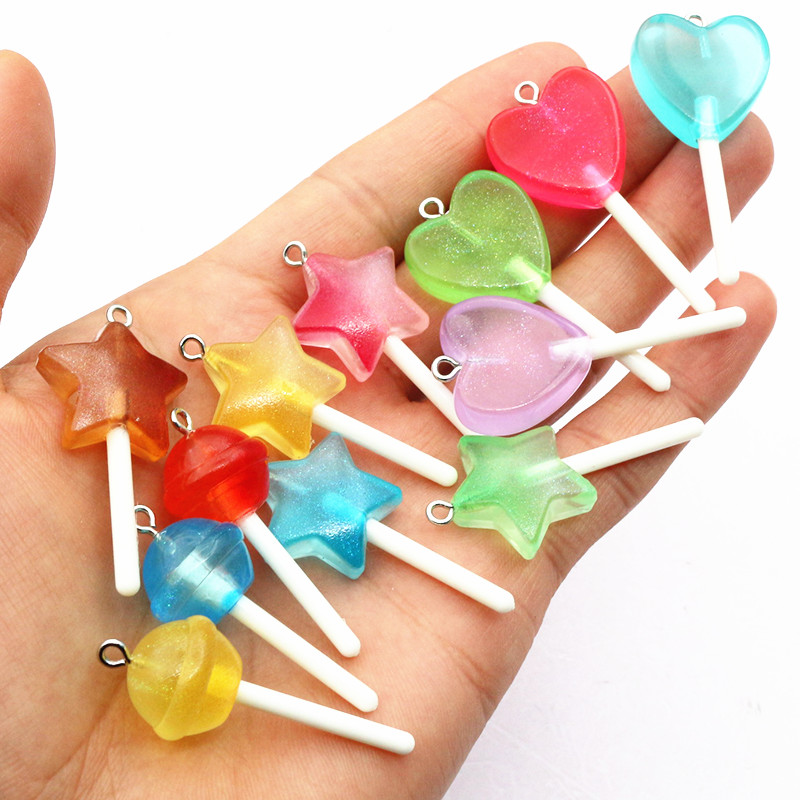 10pcs Mixed Colors Resin Cute  – Resin Craft Projects recenzja i cena