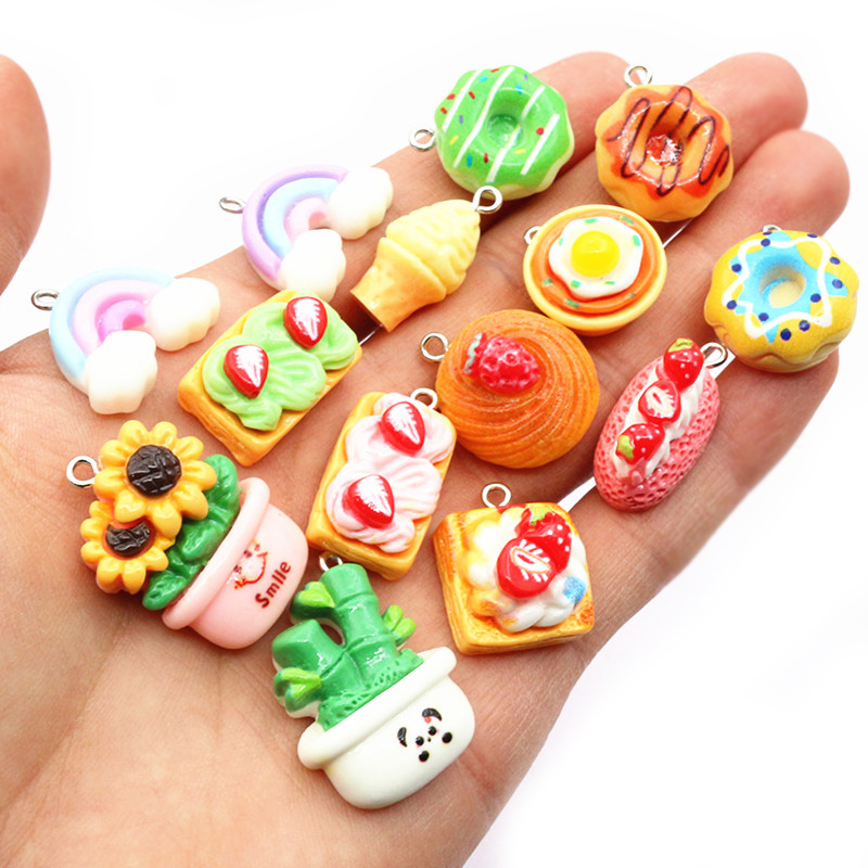 10pcs Mixed Colors Resin Cute  – Resin Craft Projects recenzja i cena