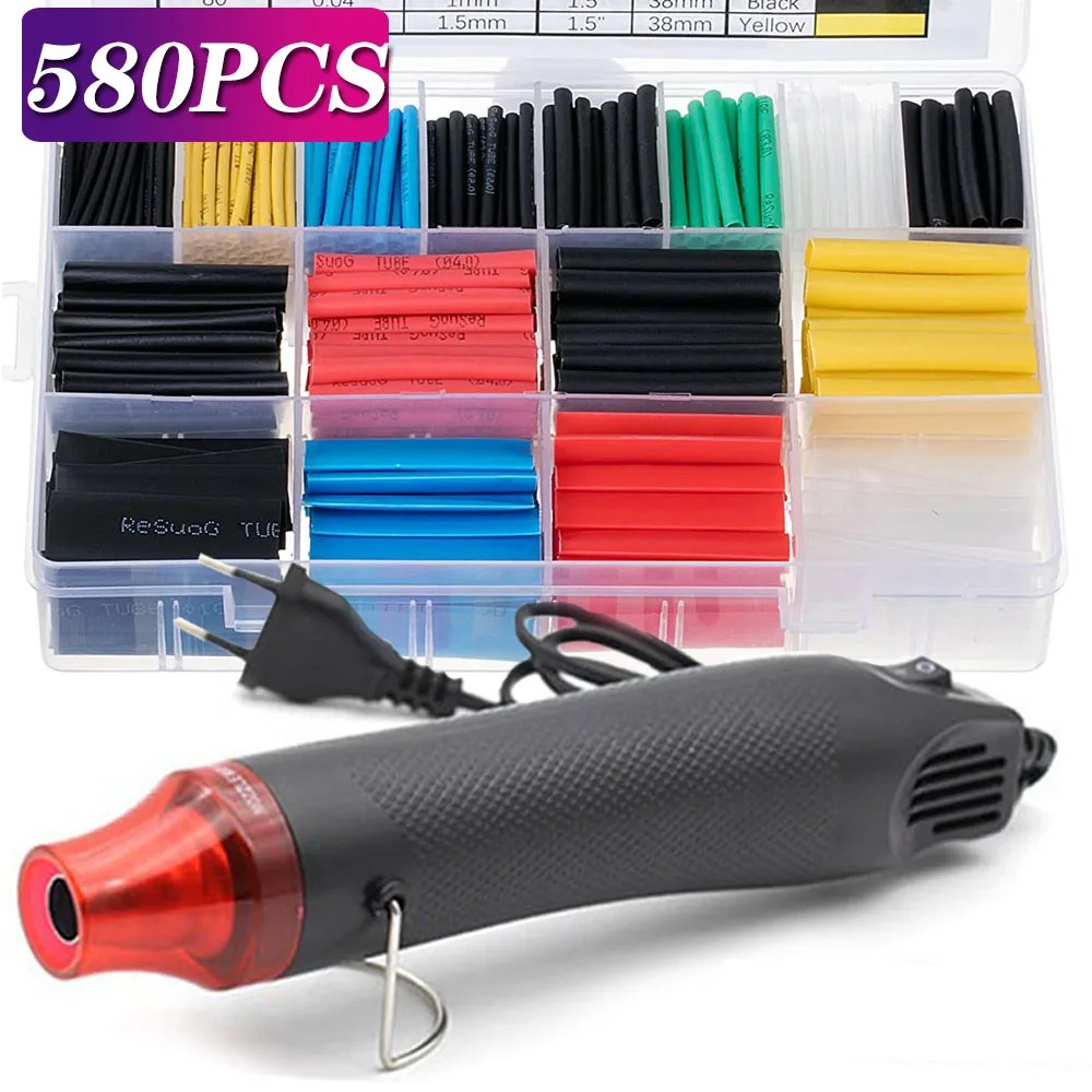 580/530/127PCS Heat Shrink Tub – Heat Gun Small recenzja i cena