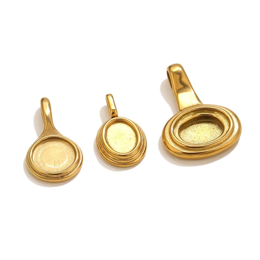 5pcs Stainless Steel Round Ova – Resin Crafts Diy recenzja i cena