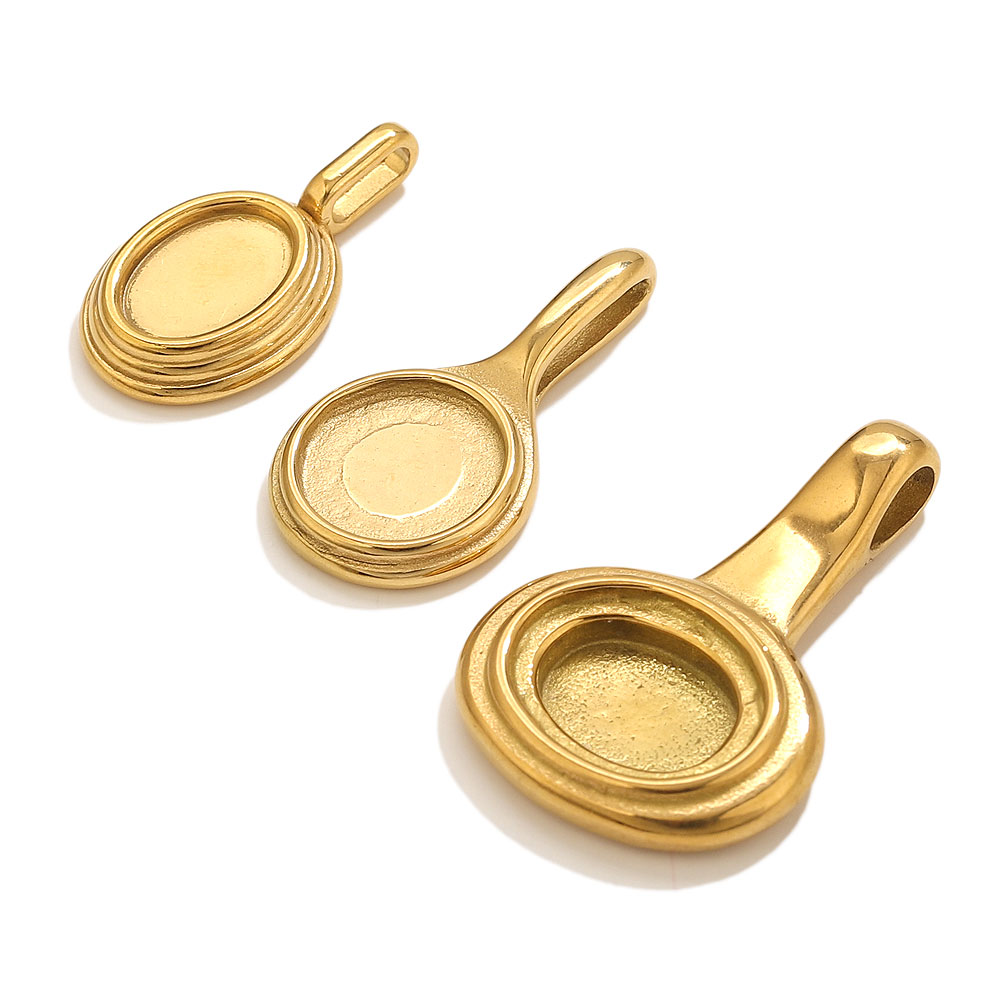 5pcs Stainless Steel Round Ova – Resin Crafts Diy recenzja i cena