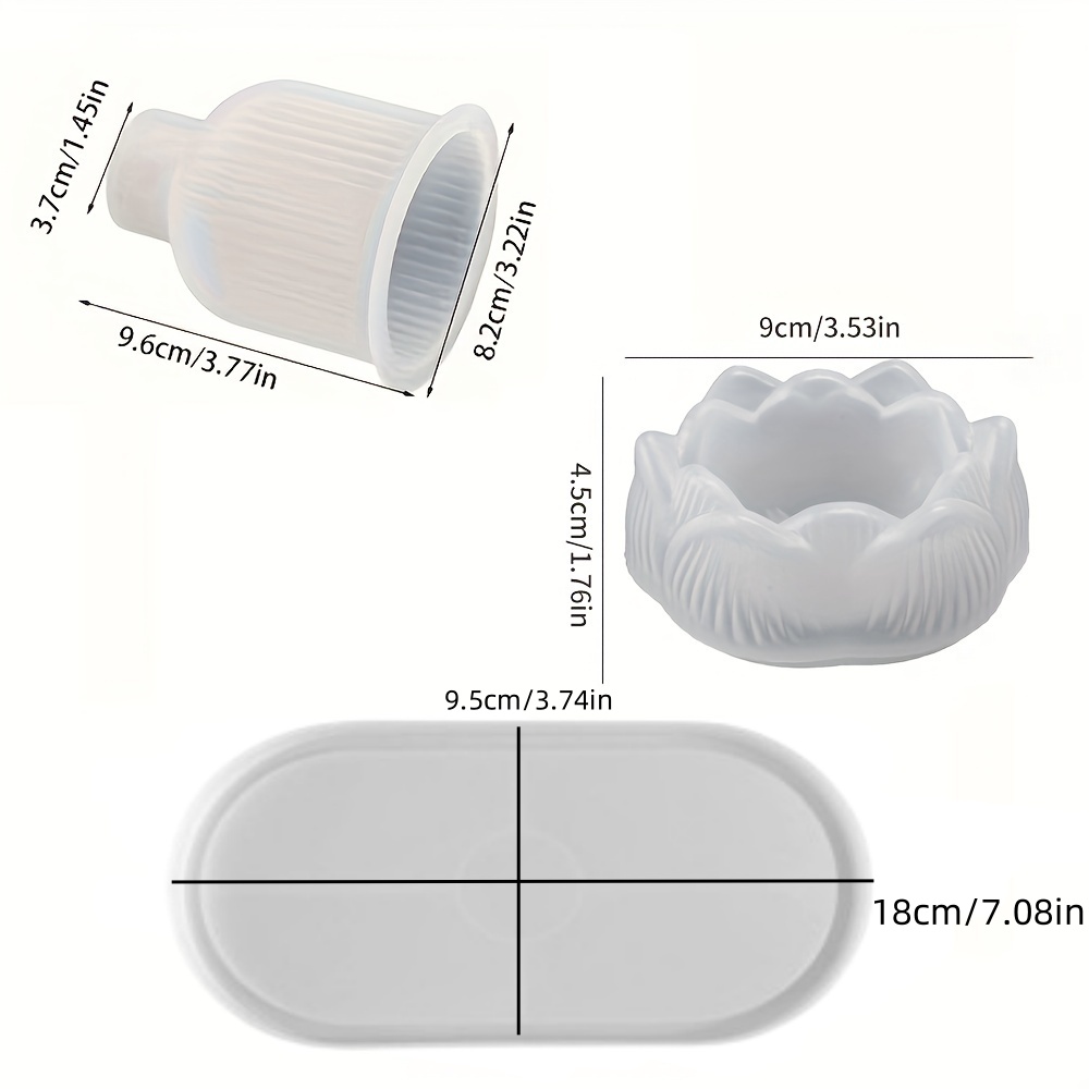 3pcs Silicone Mold Vases, Oval – Serving Tray Mold recenzja i cena