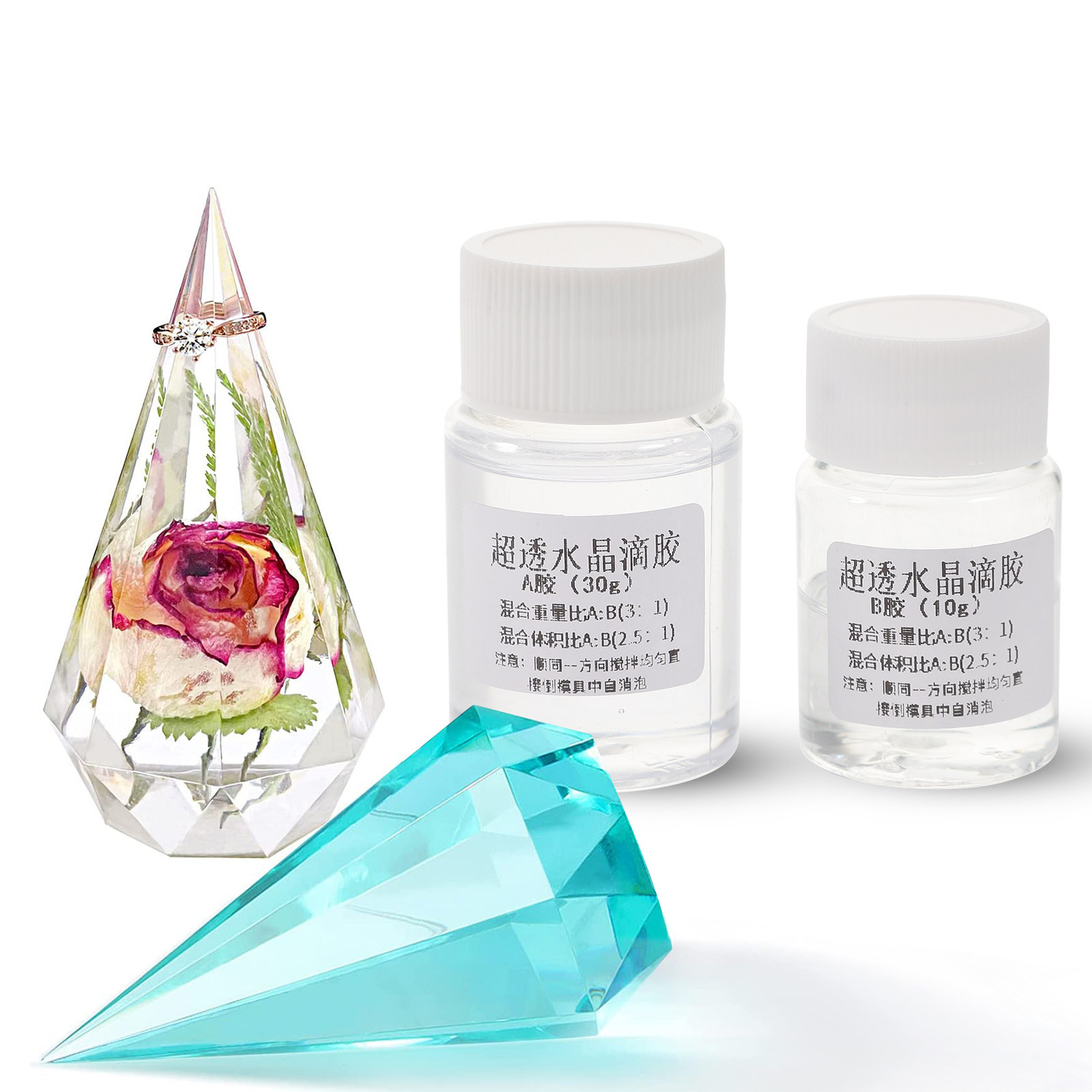 2Sets Clear Epoxy Resin Glue K – Resin Jewelry Kit recenzja i cena