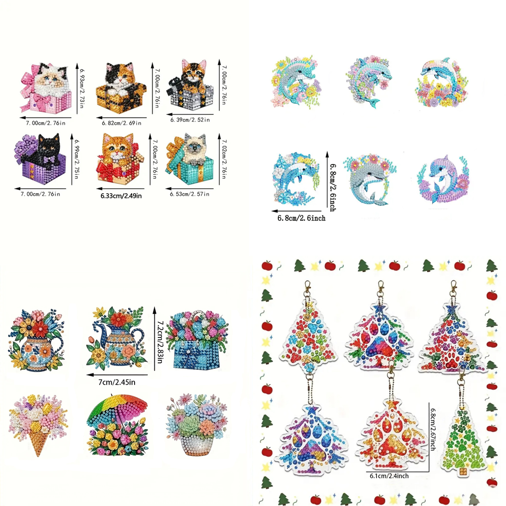 6-piece DIY Diamond Keychain - – Resin Craft Kit recenzja i cena