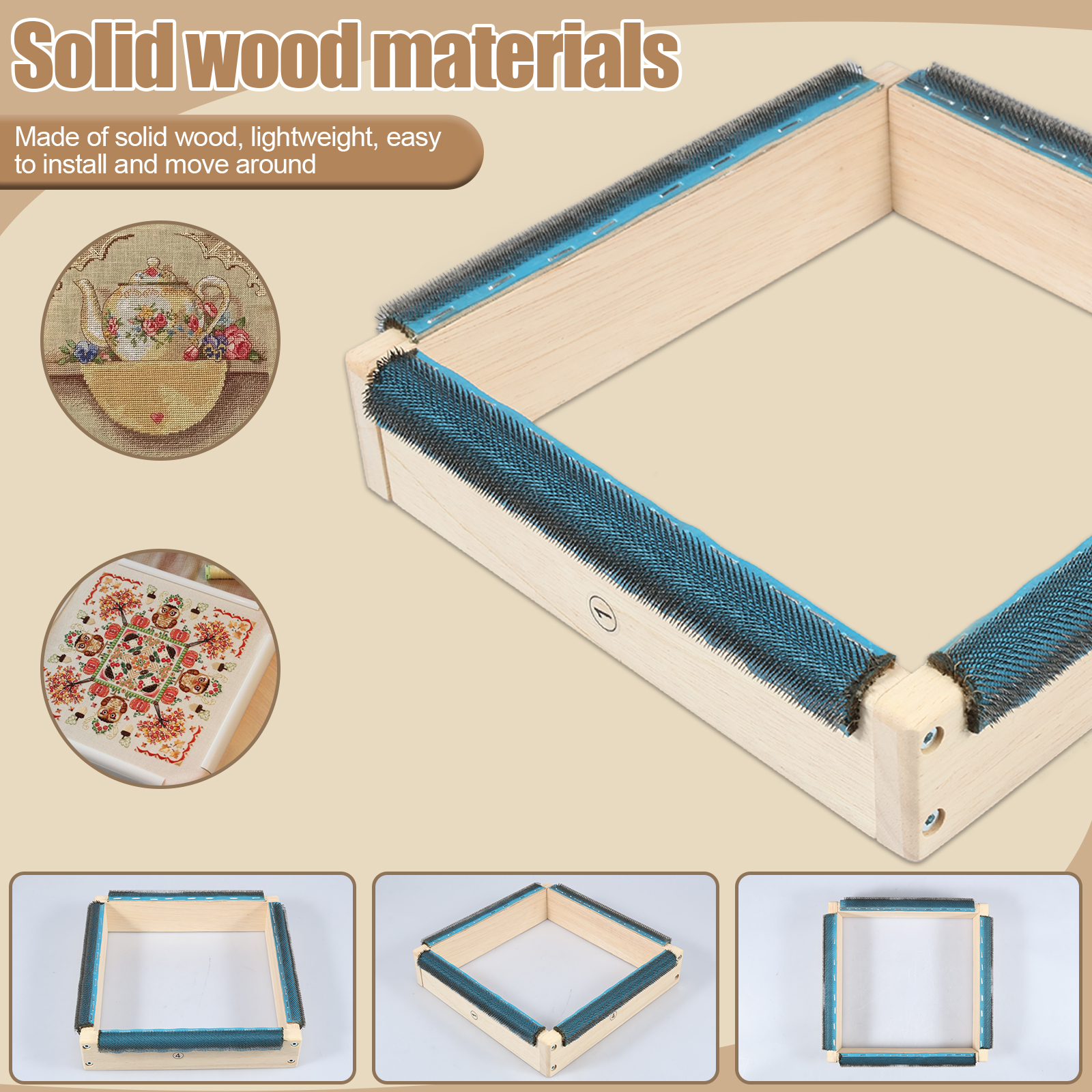 Punch Needle Frame Square Embr – Wood Ring Blank recenzja i cena