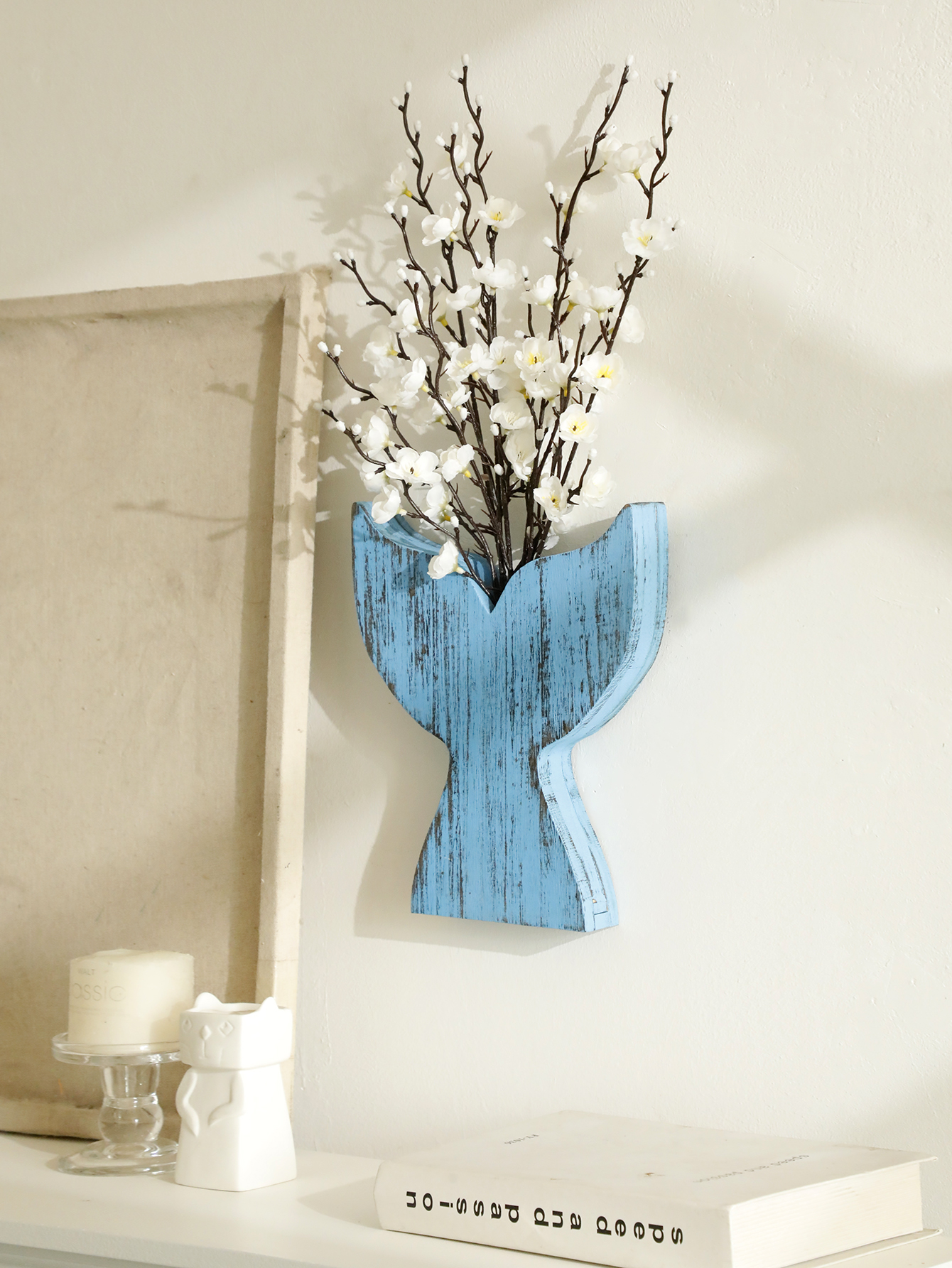 Nautical Wooden Vase Whale Tai – Dried Flower Bulk recenzja i cena