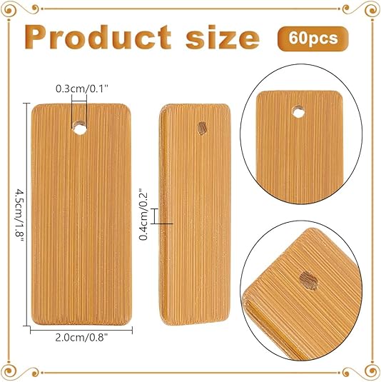 50pcs Wooden Tags Key Ring Bla – Wood Ring Blank recenzja i cena