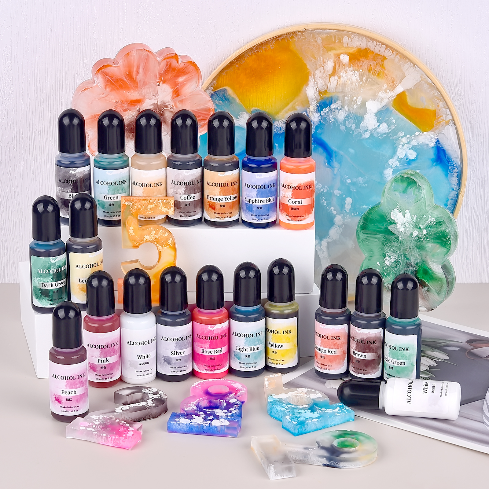 1set Art Ink Alcohol Epoxy Res – Resin Dye Alcohol recenzja i cena