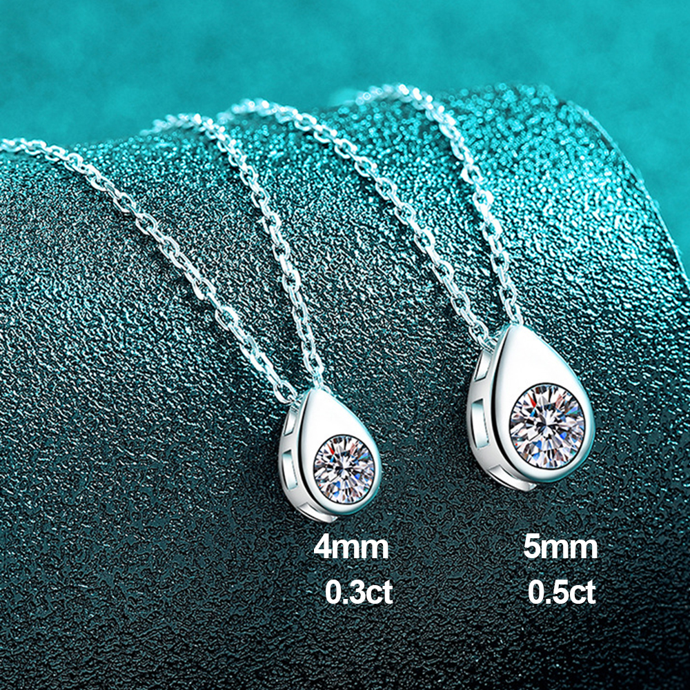 0.3/0.5CT Solitaire Diamond Mo – Bezels Set Pendant recenzja i cena
