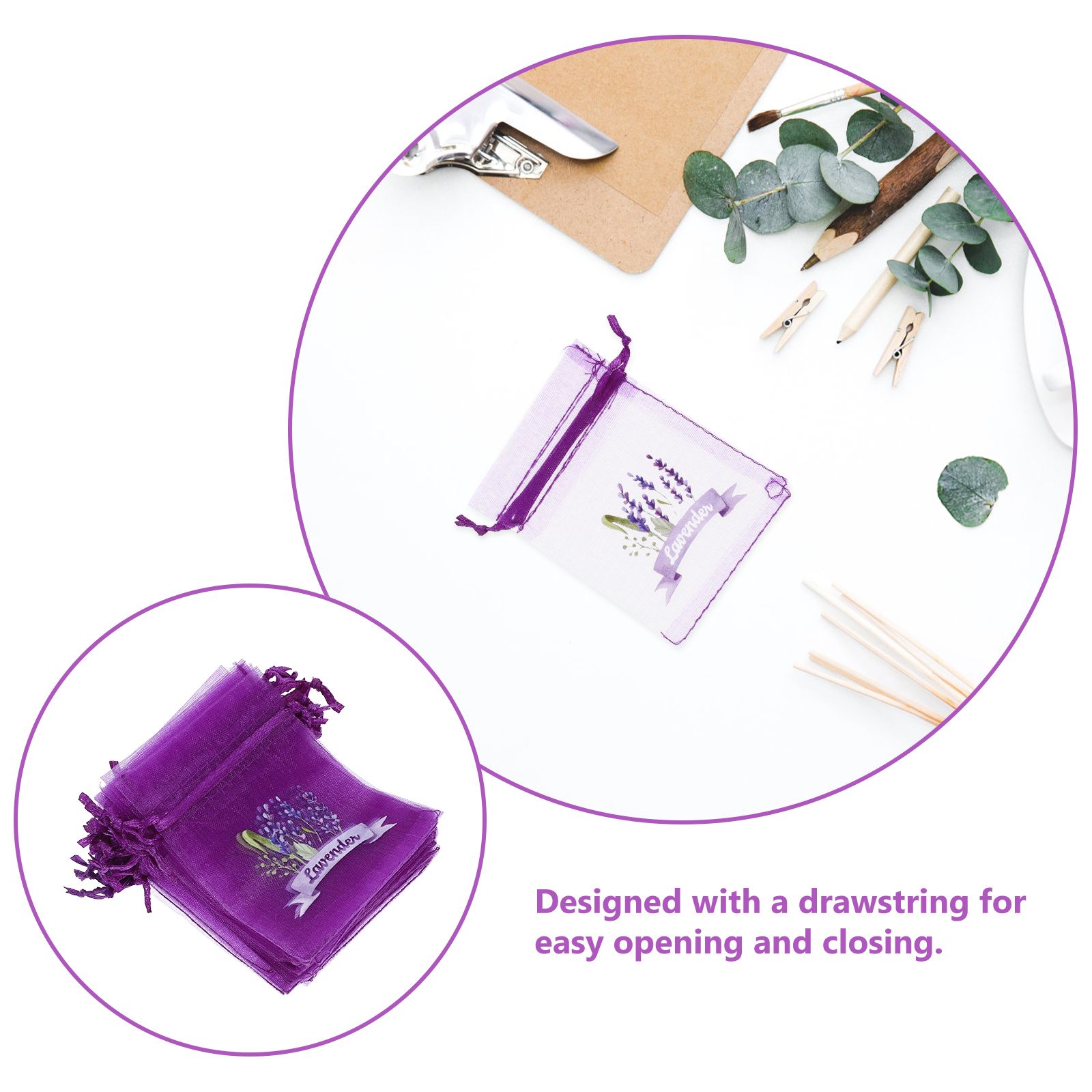 20 Pcs Empty Lavender Sachets  – Dried Flower Bulk recenzja i cena