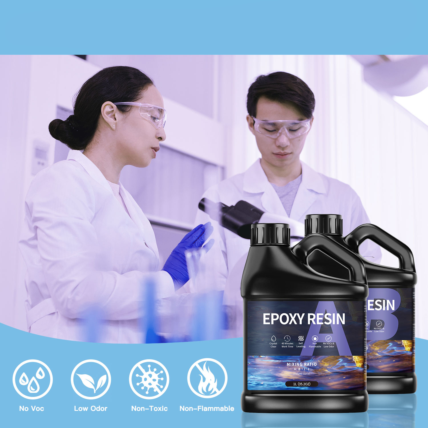 500g/1000g  AB Epoxy Resin Glu – Epoxy Uv Resin Kit recenzja i cena
