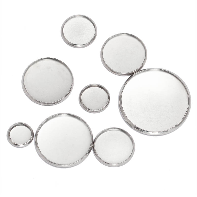 20pcs Stainless Steel Round Se – Bezels Set Pendant recenzja i cena