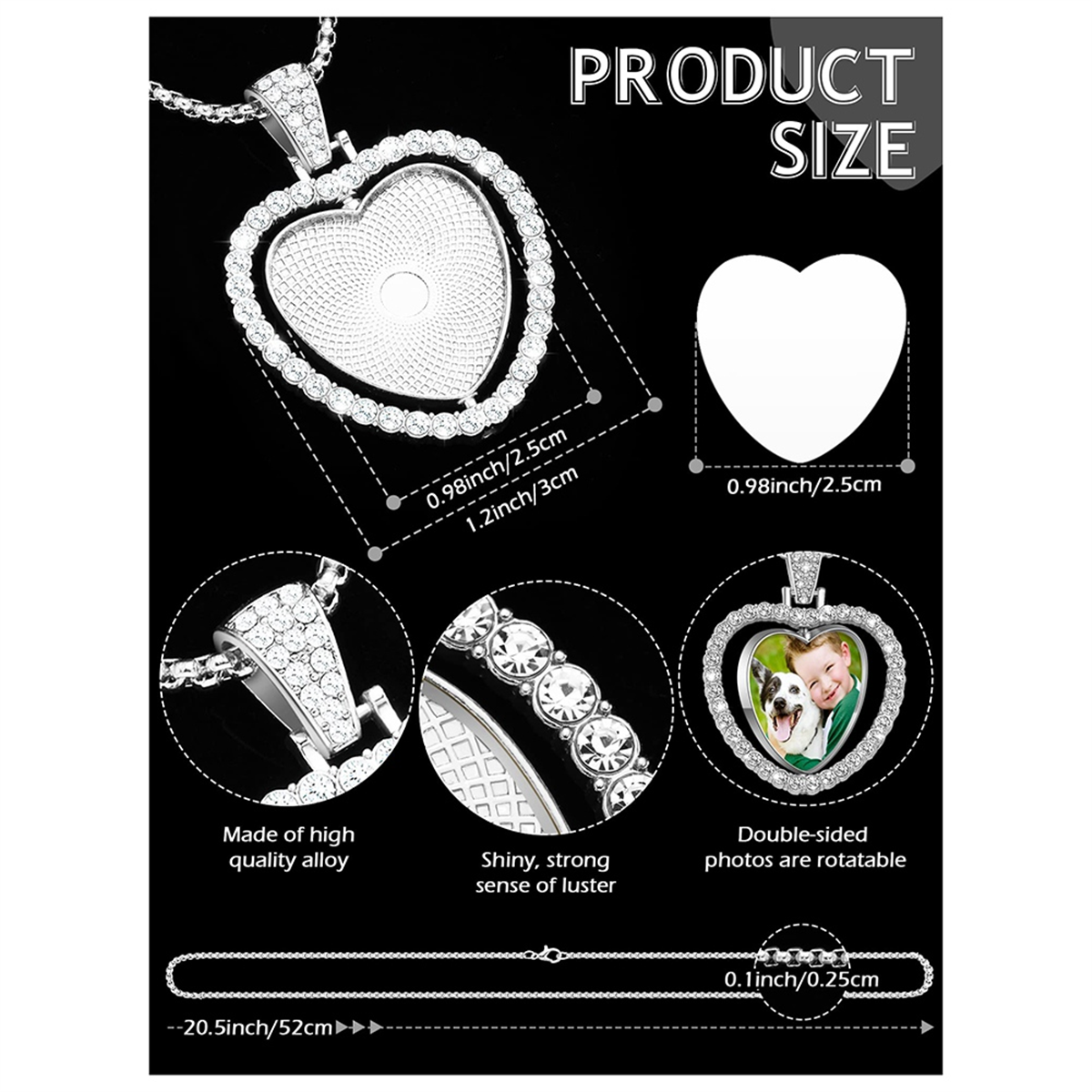 24Pcs Sublimation Rhinestone T – Bezels Set Pendant recenzja i cena