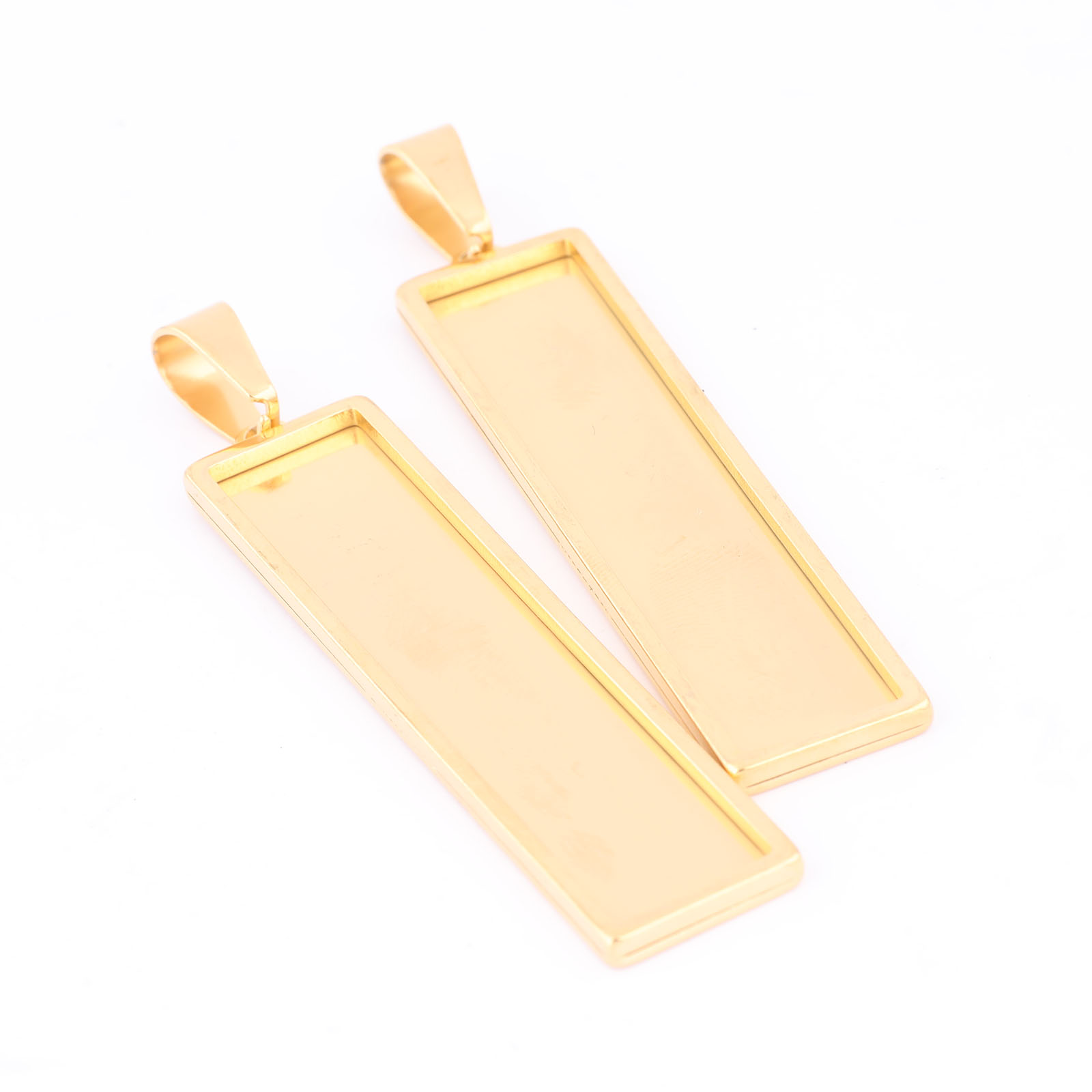 5pcs Stainless Steel Gold Plat – Bezels Set Pendant recenzja i cena