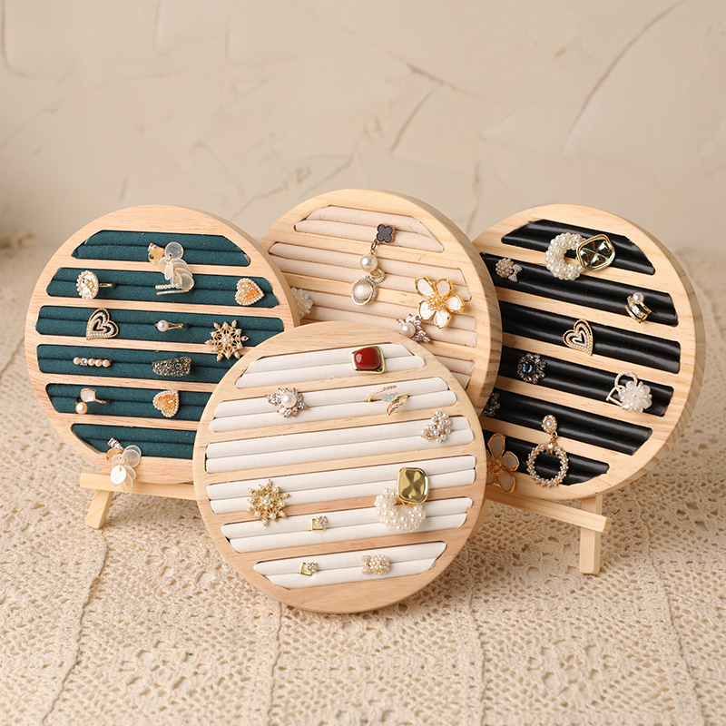 Wood Round Shape Jewelry Tray  – Wood Ring Blank recenzja i cena