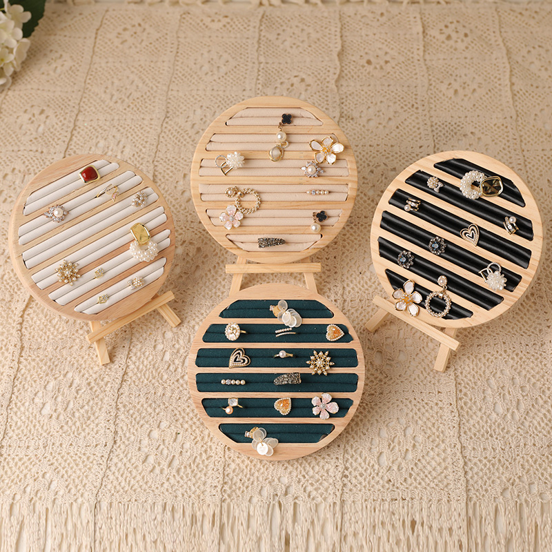 Wood Round Shape Jewelry Tray  – Wood Ring Blank recenzja i cena
