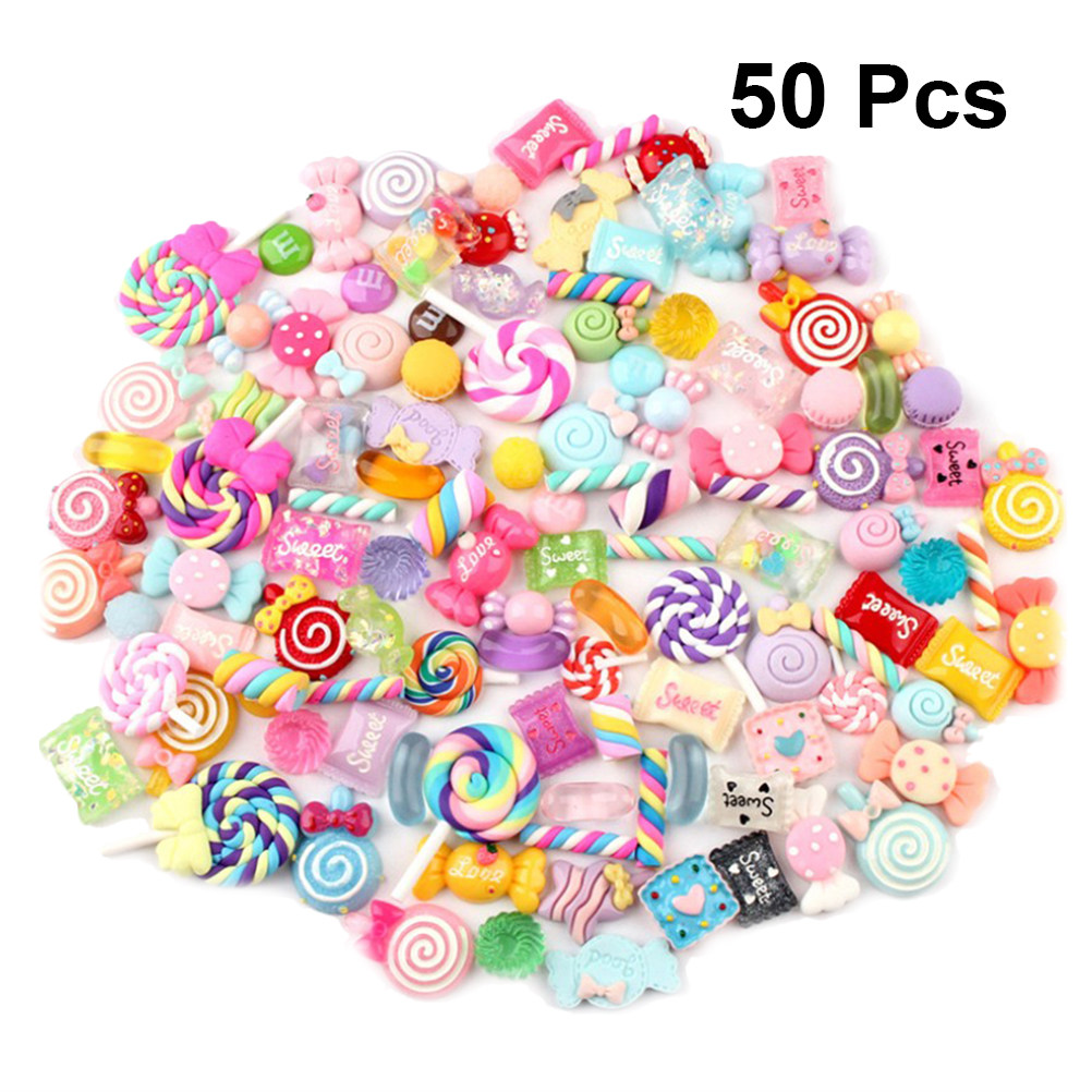 50 pcs Candy Cream Lollipop Ac – Resin Craft Material recenzja i cena