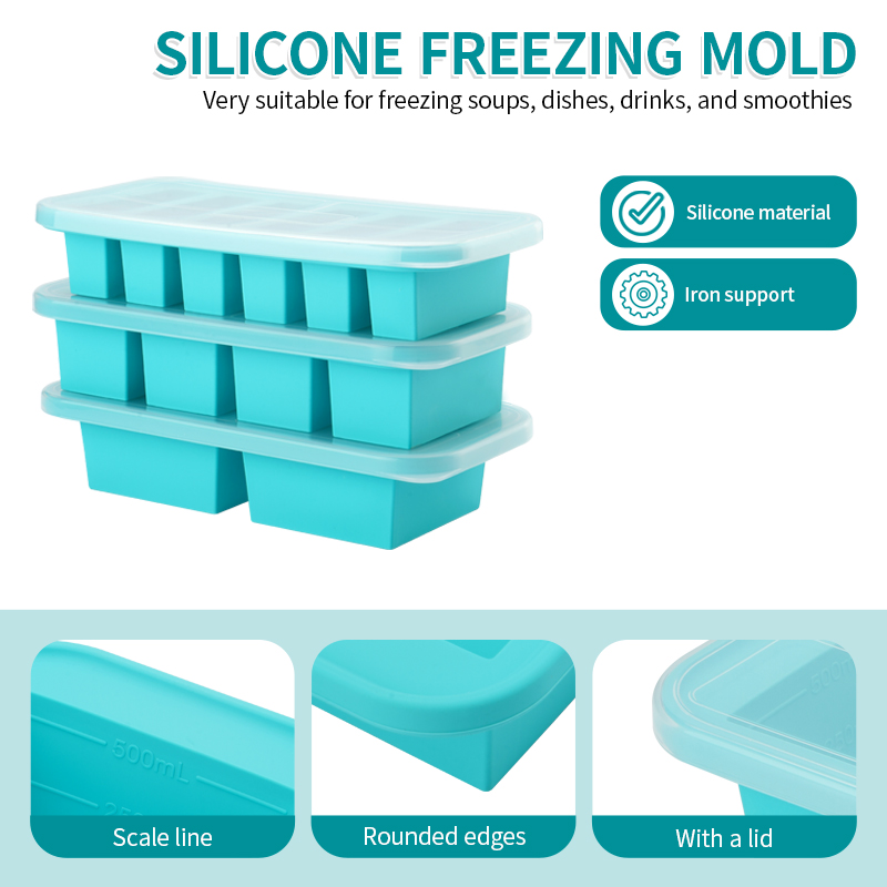 2 or 3-piece Silicone Freezer  – Serving Tray Mold recenzja i cena