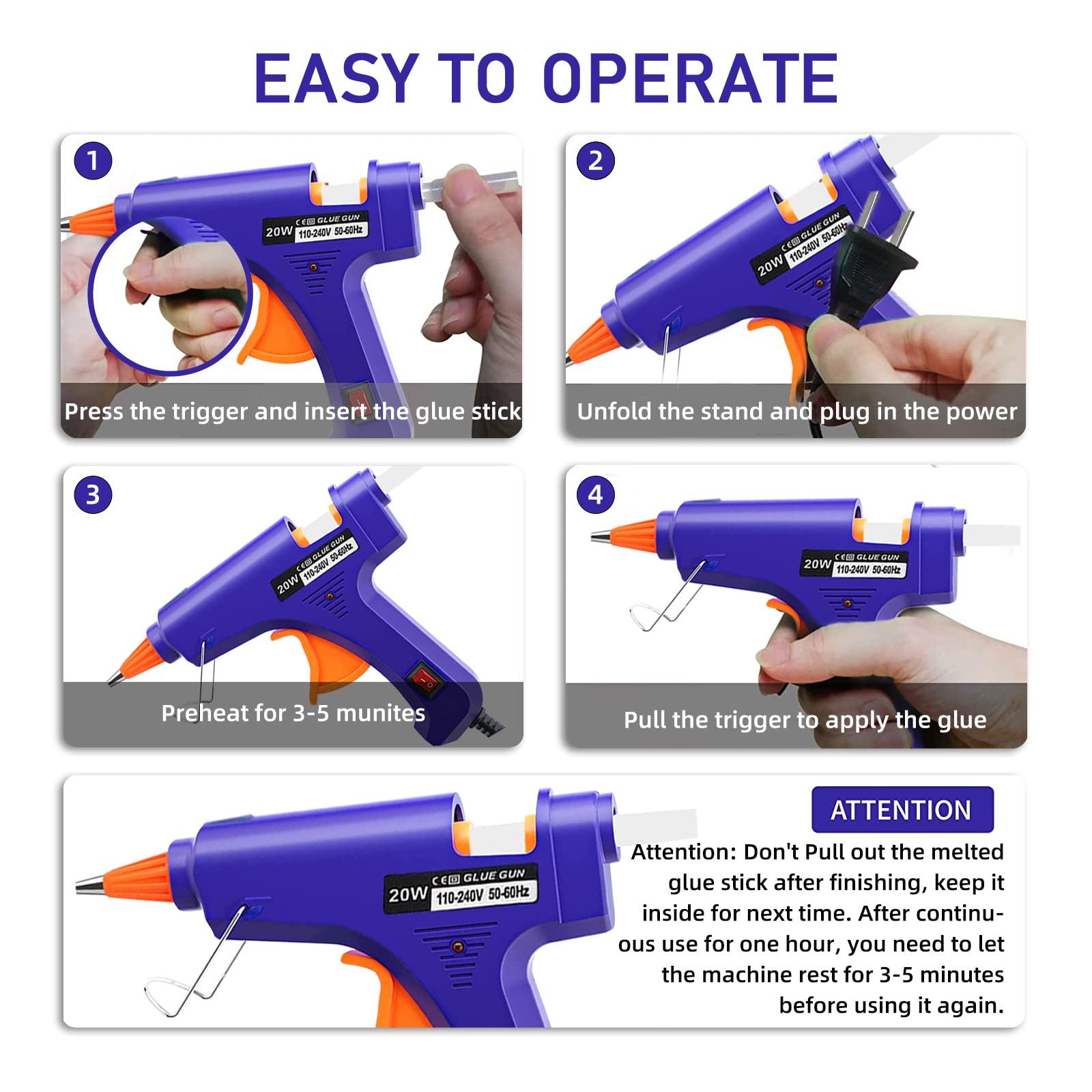 20W Hot Melt Glue Gun Househol – Heat Gun Small recenzja i cena