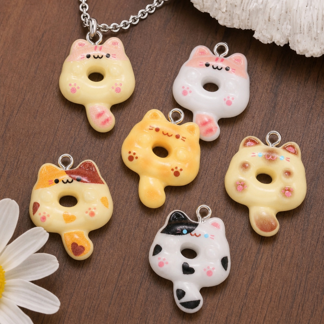 10Pcs Kawaii Cartoon Cat Resin – Resin Crafts Diy recenzja i cena