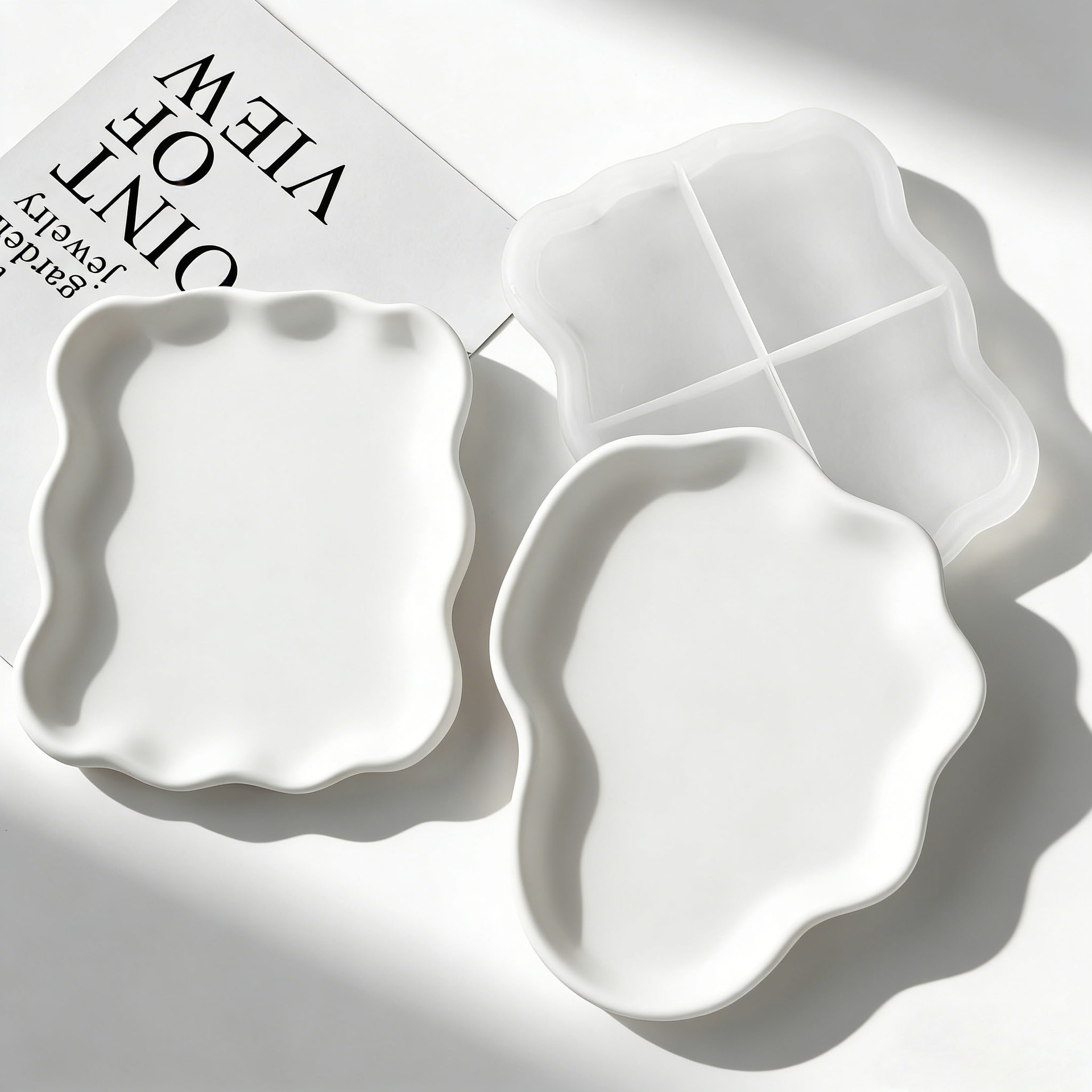 DIY Geometric Wave Plaster Coa – Serving Tray Mold recenzja i cena