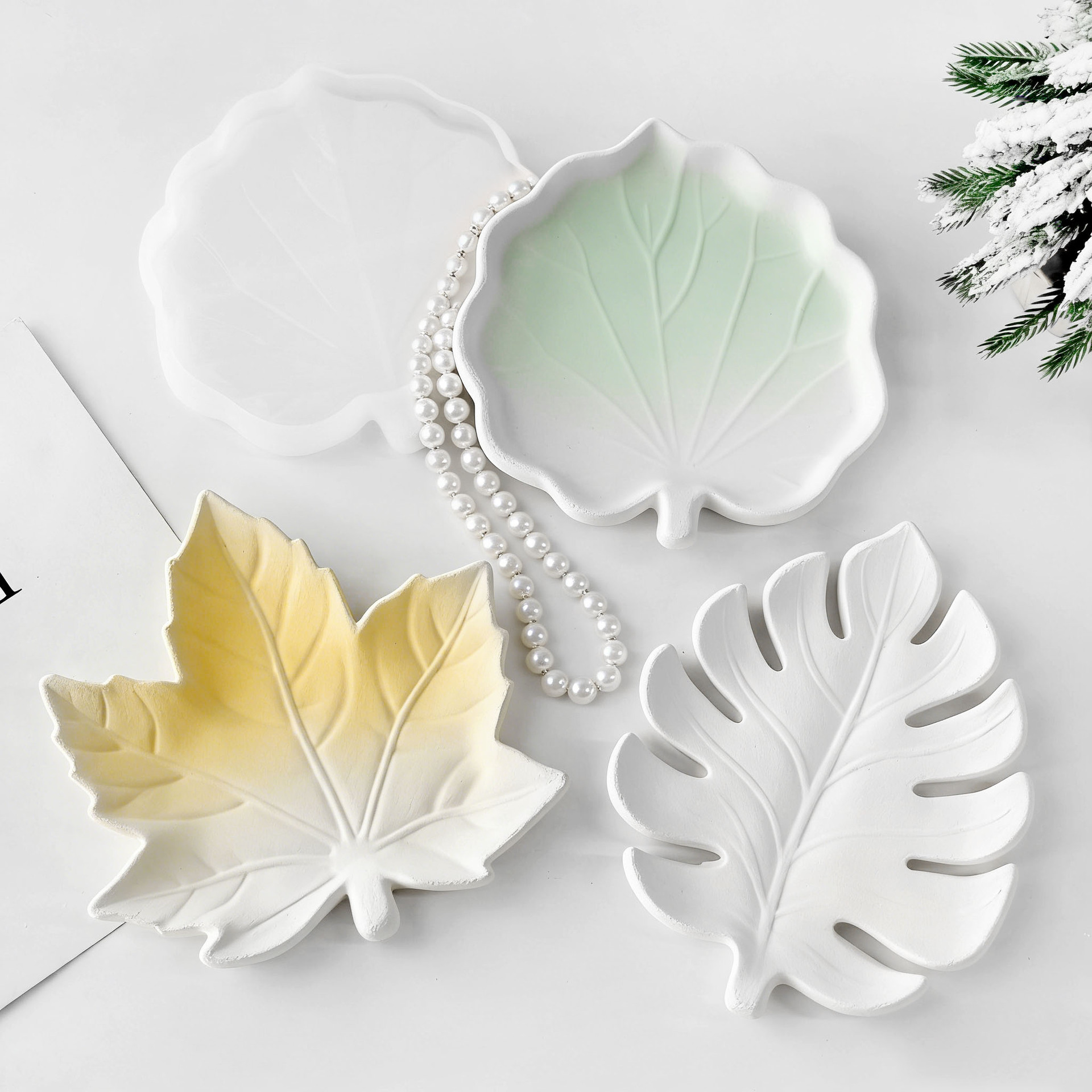 DIY Gypsum Form Leaf Coaster S – Serving Tray Mold recenzja i cena