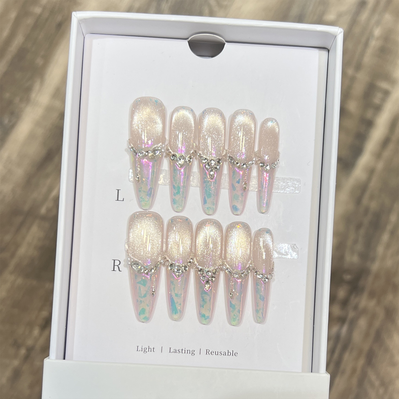 Press On Nails 10PCS Purple Fa – Resin Craft Material recenzja i cena