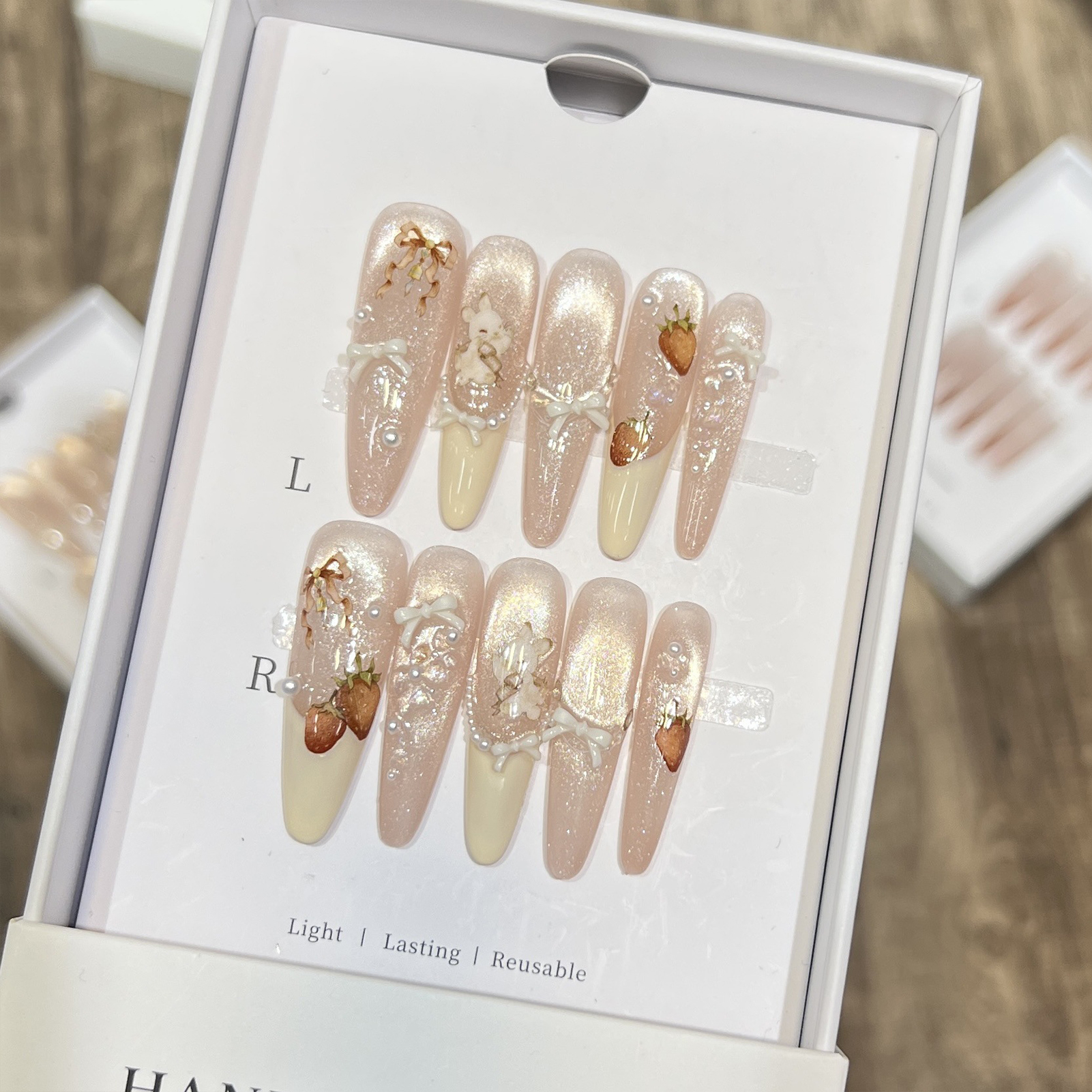 Press On Nails 10PCS Purple Fa – Resin Craft Material recenzja i cena
