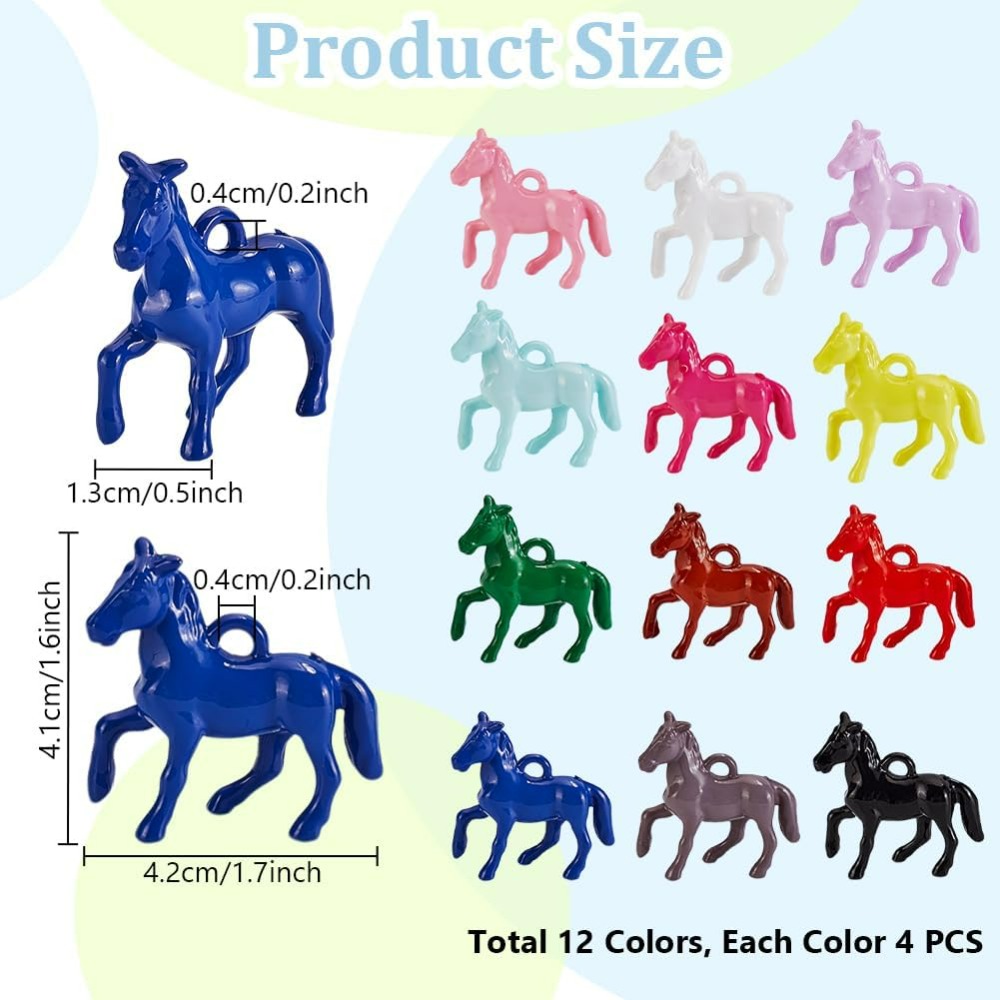 48pcs Opaque Acrylic Pendants  – Resin Crafts recenzja i cena