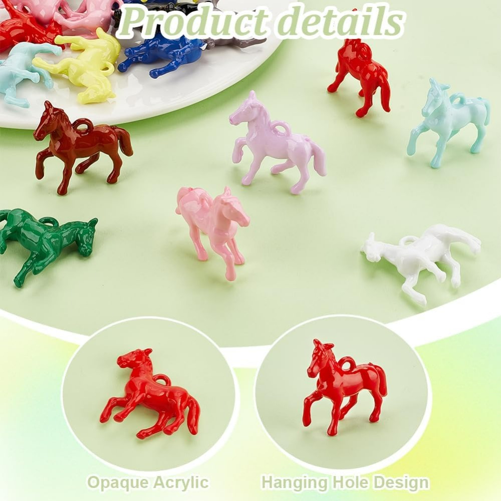 48pcs Opaque Acrylic Pendants  – Resin Crafts recenzja i cena