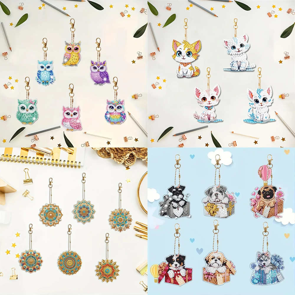 6-piece/set DIY Diamond Keycha – Resin Craft Ideas recenzja i cena