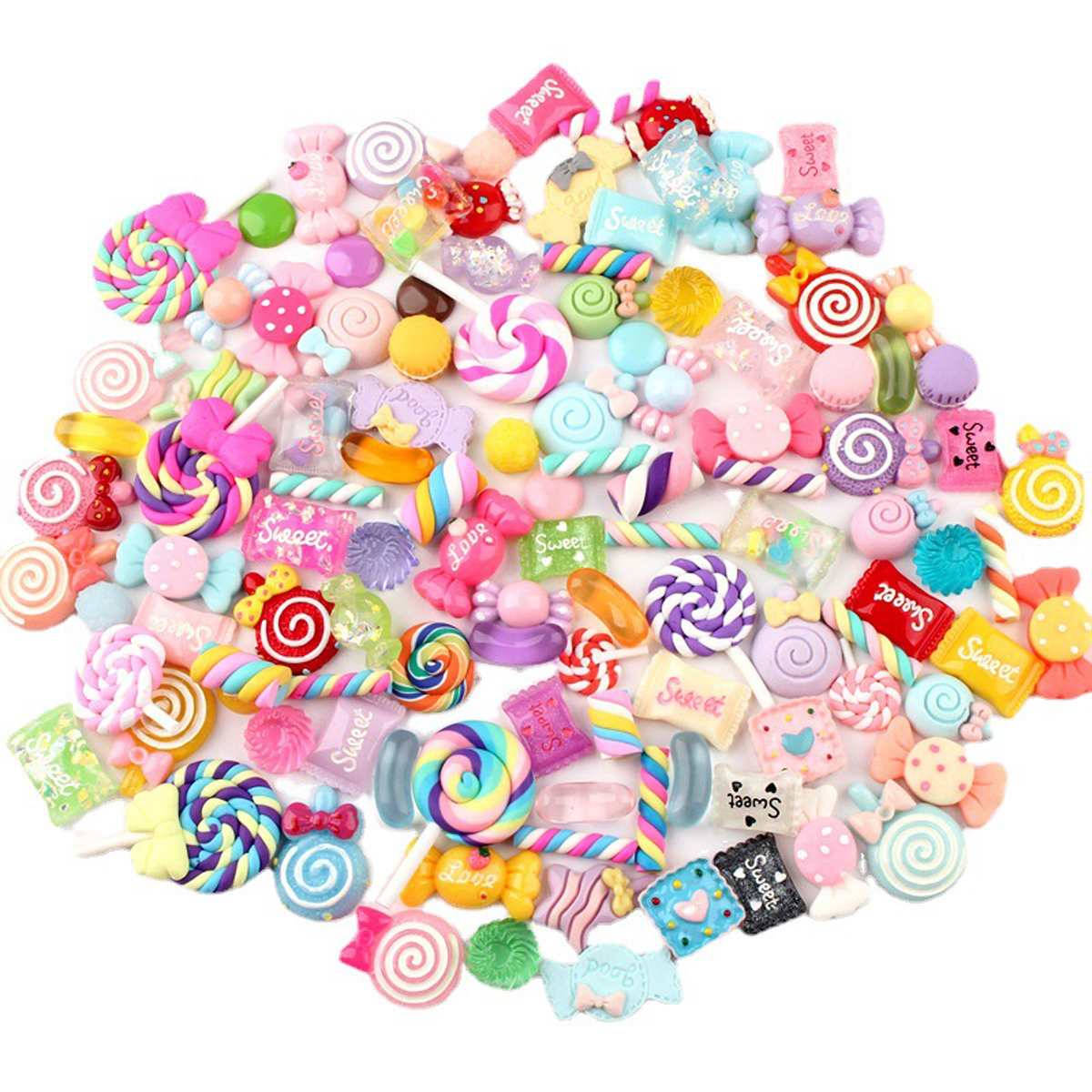 30pcs Random Candy Slime Charm – Resin Crafts Diy recenzja i cena