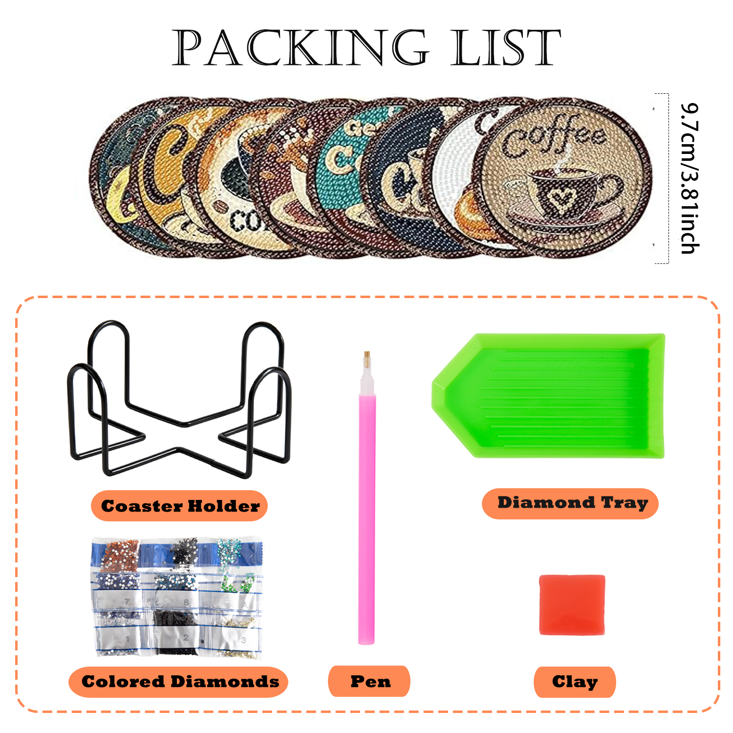 8 pieces/set of diamond painte – Resin Craft Kit recenzja i cena