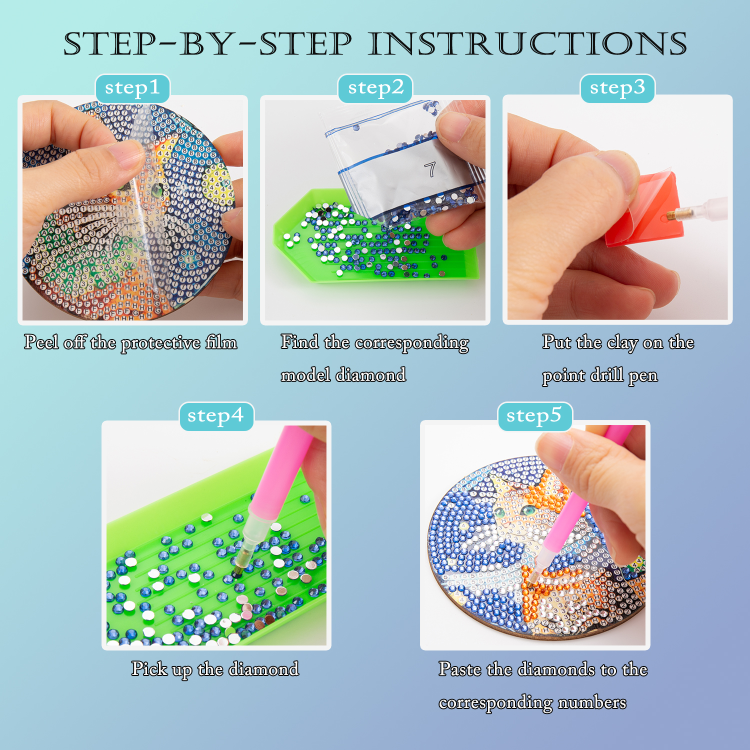 8 pieces/set of diamond painte – Resin Craft Kit recenzja i cena