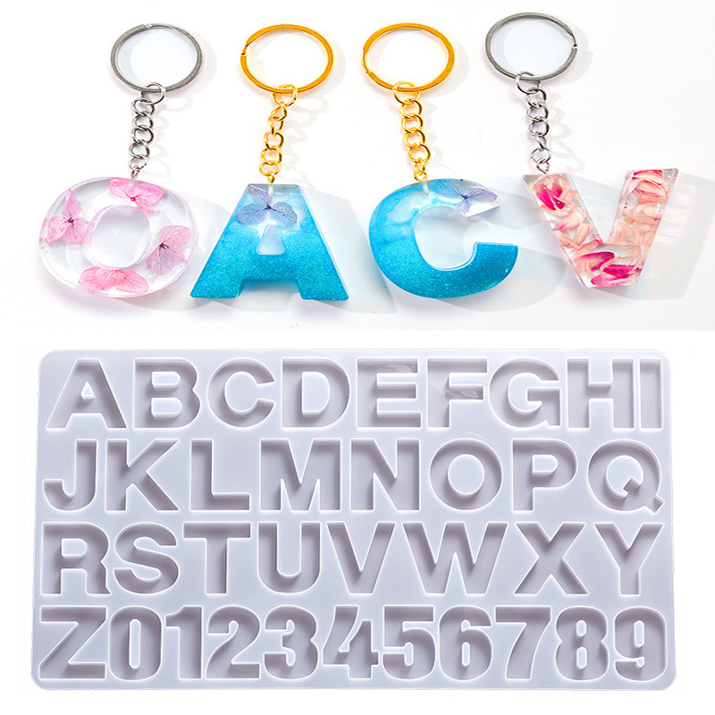 Alphabet Epoxy Resin Silicone  – Gold Foil Flakes recenzja i cena