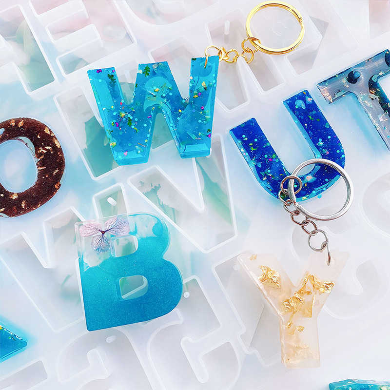 Alphabet Epoxy Resin Silicone  – Gold Foil Flakes recenzja i cena