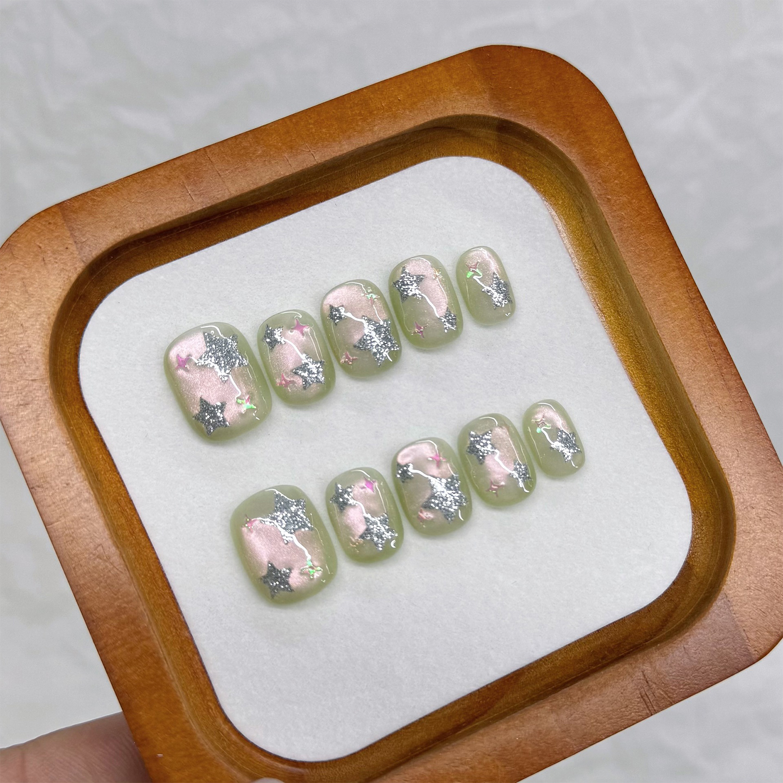 10pcs Glass Bead Cat‘s Eye Han – Resin Craft Material recenzja i cena